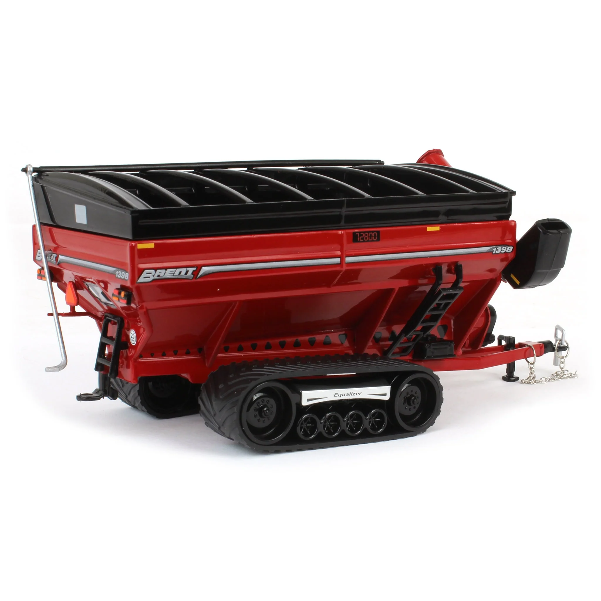 1/64 Brent 1398 Grain Cart with Equalizer Tracks by SpecCast, Red - Image 3