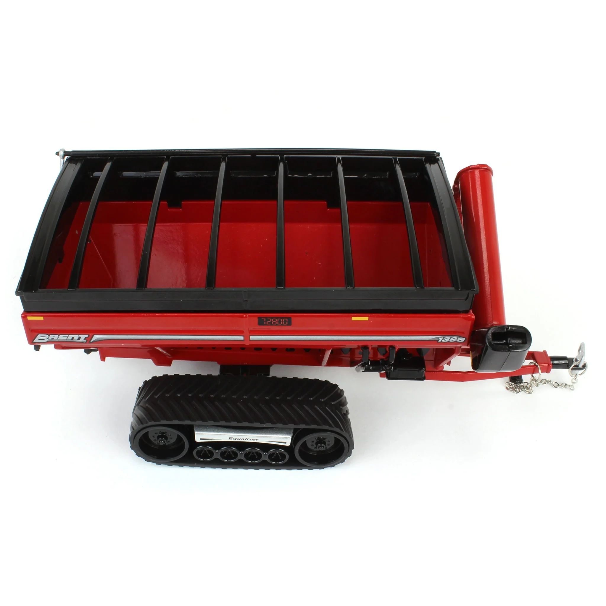 1/64 Brent 1398 Grain Cart with Equalizer Tracks by SpecCast, Red - Image 5