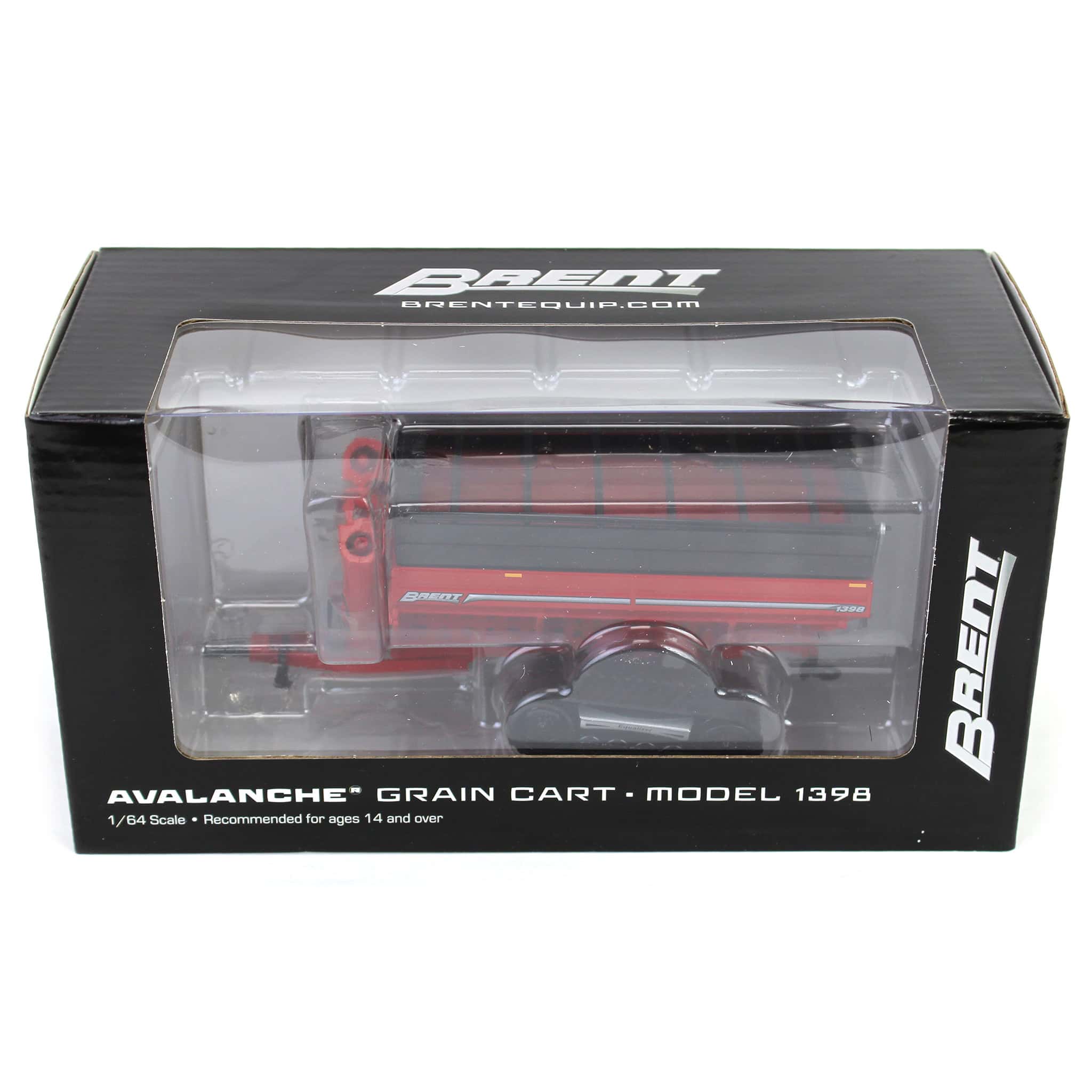 1/64 Brent 1398 Grain Cart with Equalizer Tracks by SpecCast, Red - Image 6