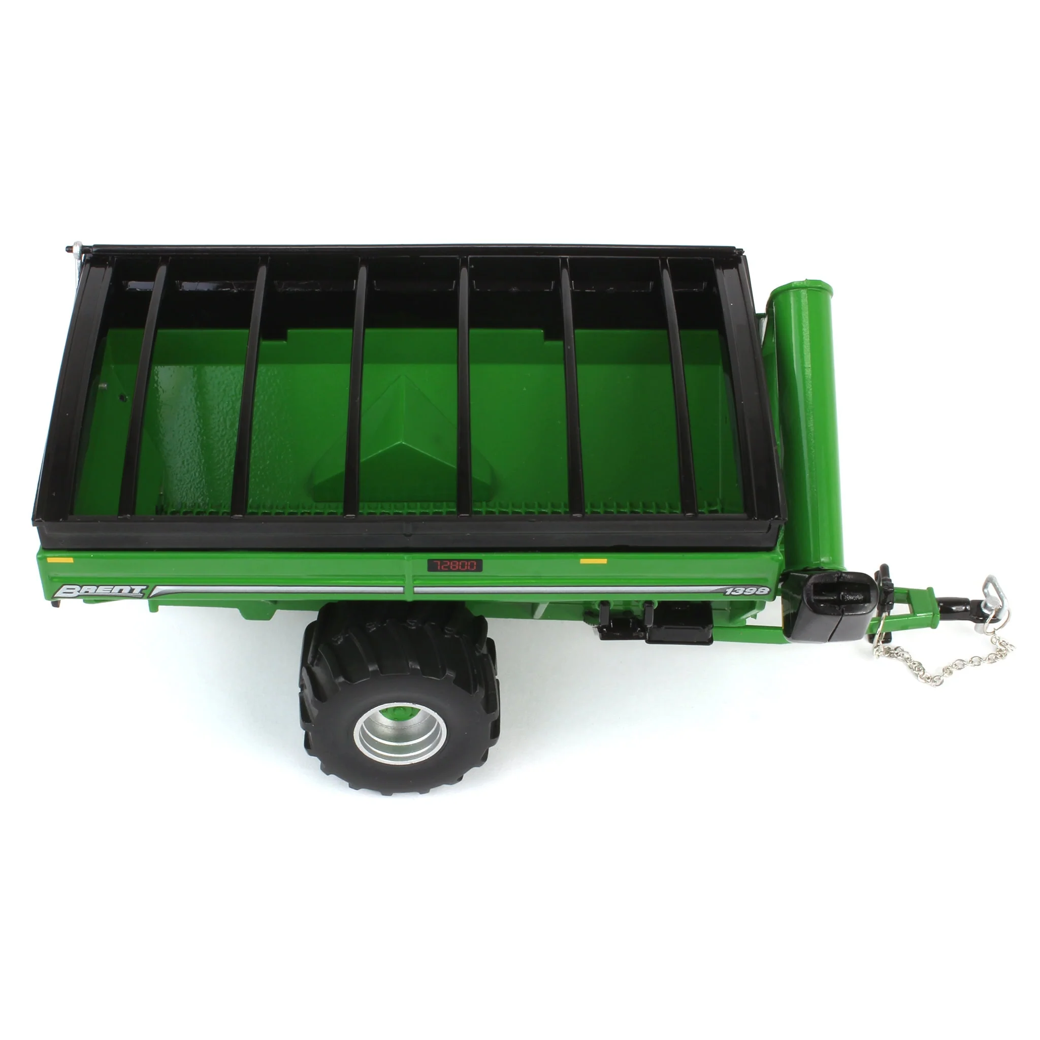 1/64 Brent 1398 Grain Cart with Flotation Tires by SpecCast, Green - Image 5