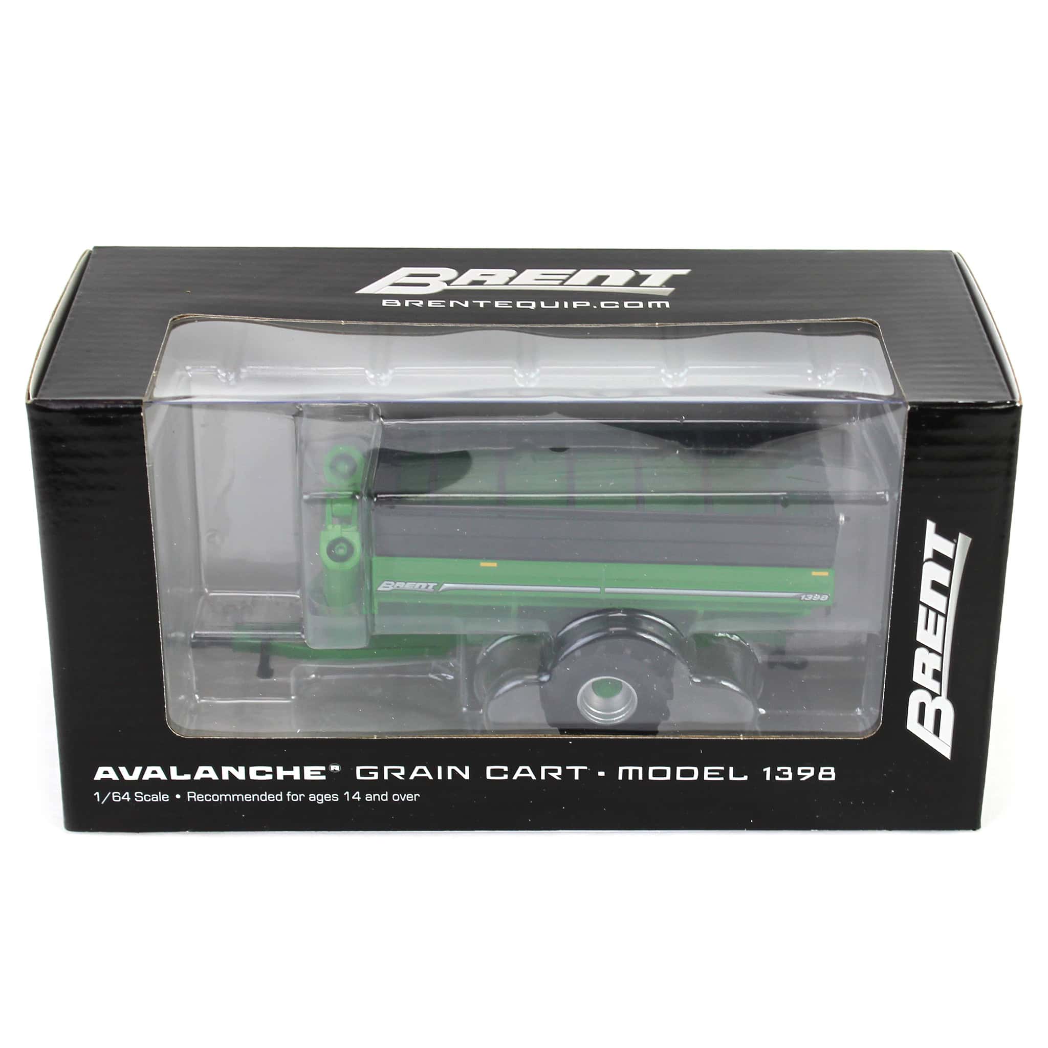1/64 Brent 1398 Grain Cart with Flotation Tires by SpecCast, Green - Image 6