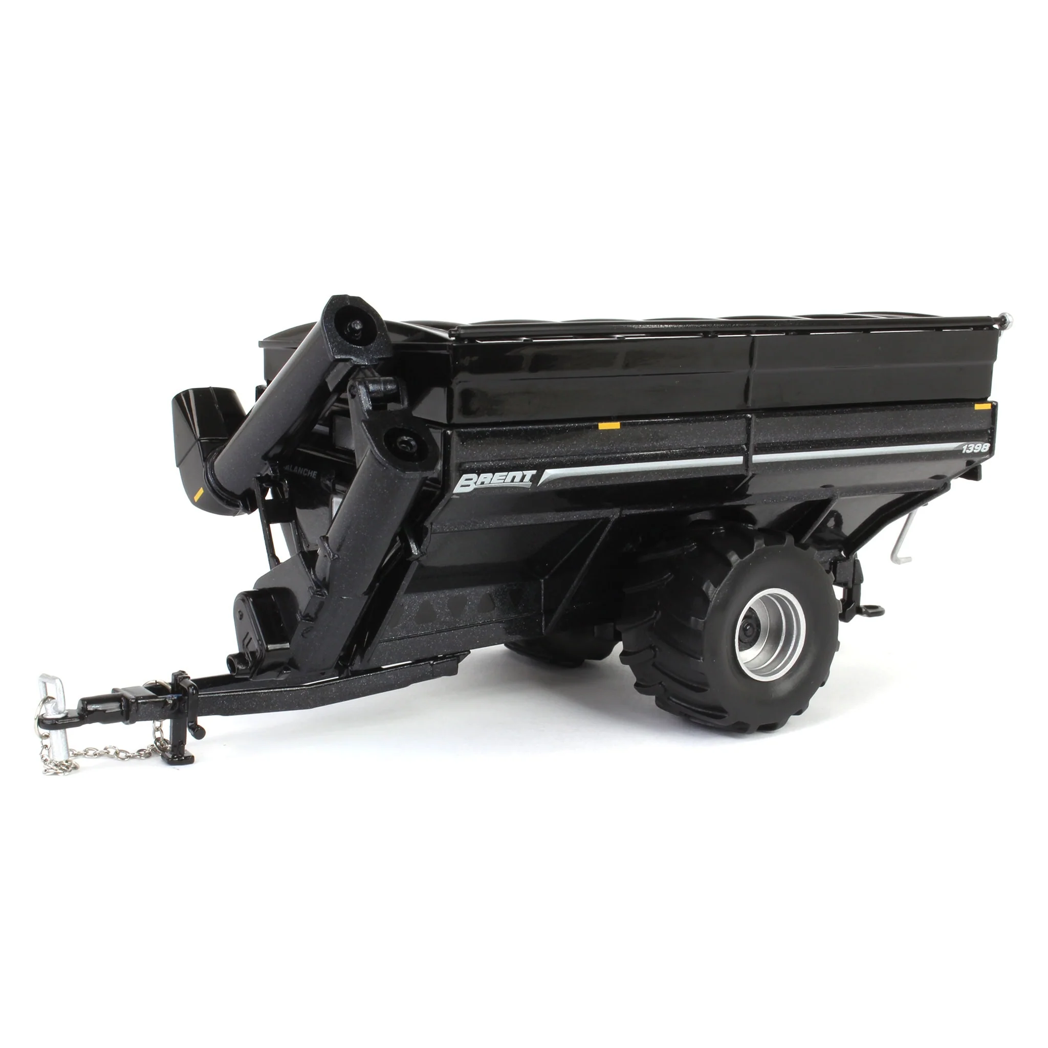 1/64 Brent 1398 Grain Cart with Flotation Tires by SpecCast, Metallic Black