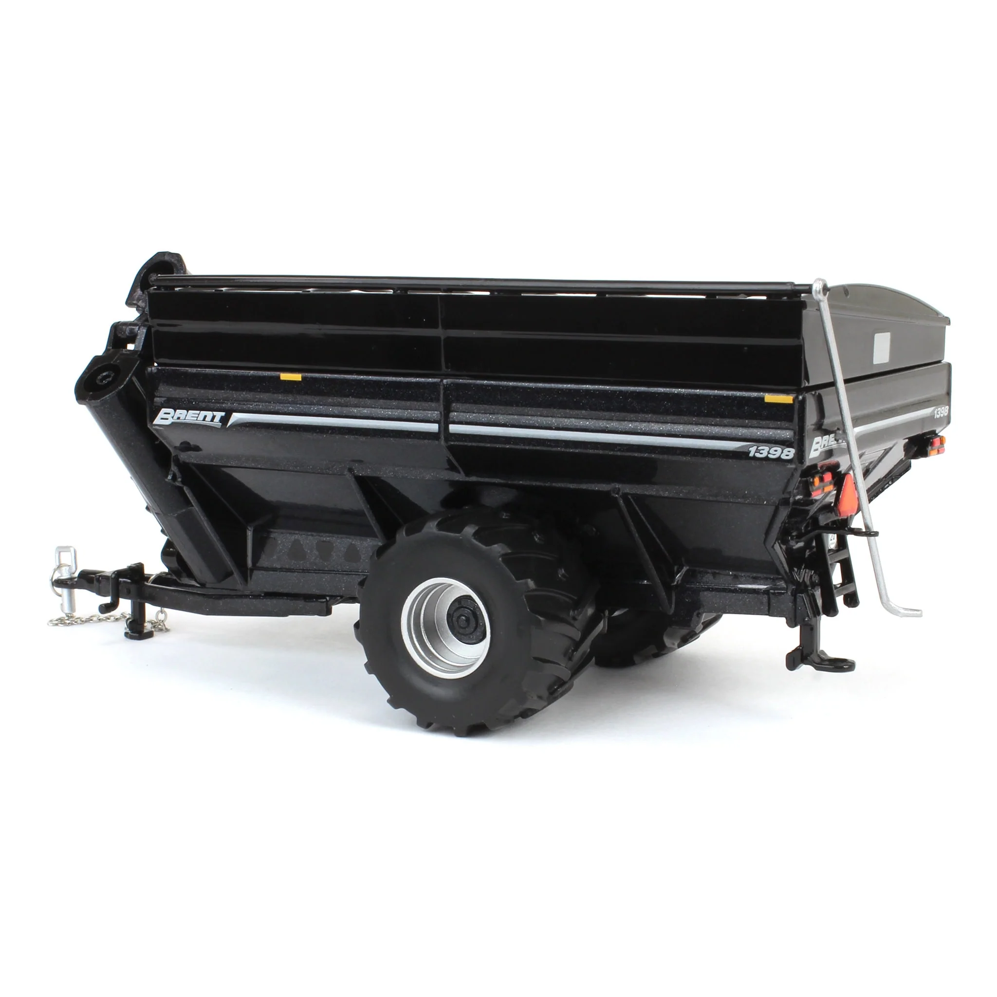 1/64 Brent 1398 Grain Cart with Flotation Tires by SpecCast, Metallic Black - Image 4