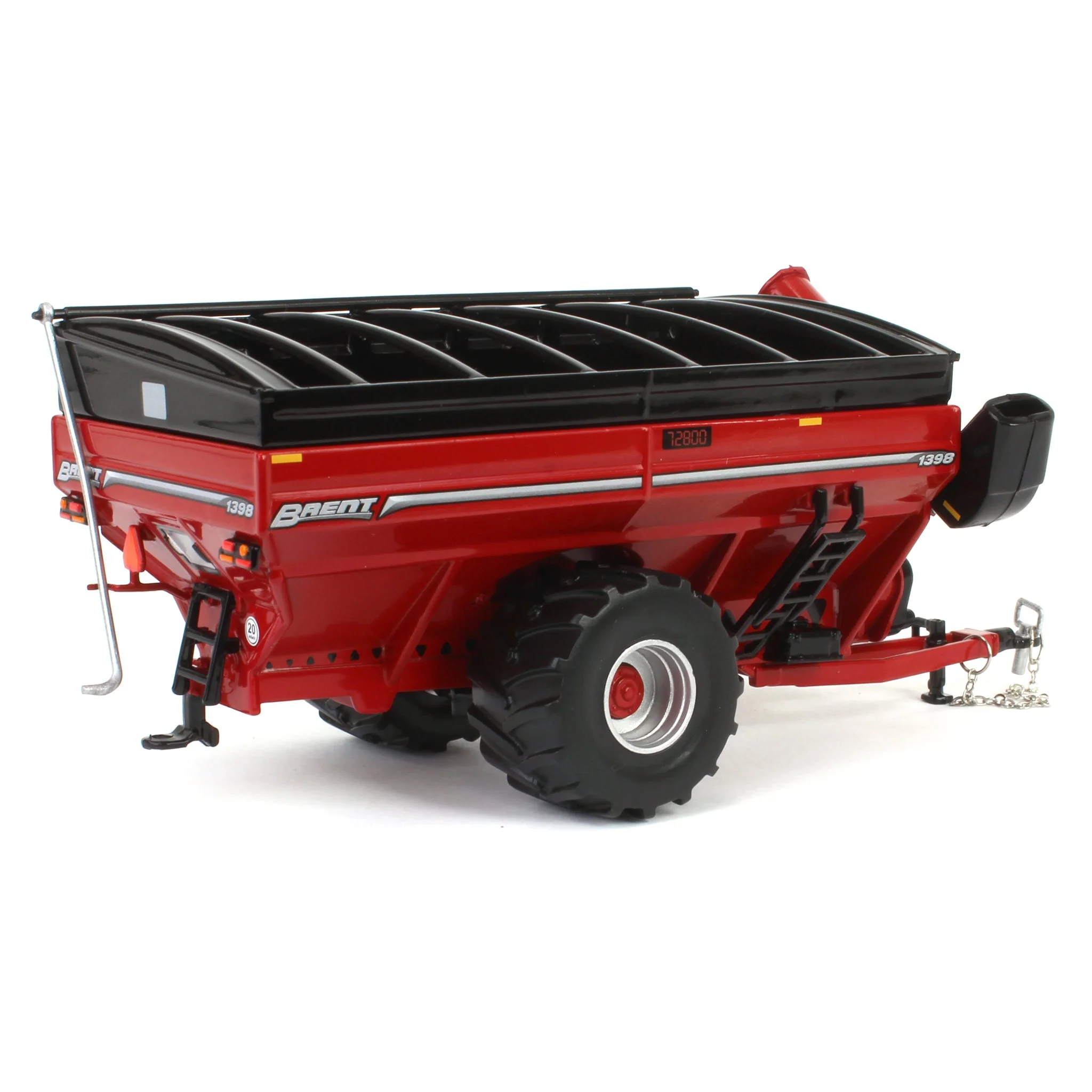 1/64 Brent 1398 Grain Cart with Flotation Tires by SpecCast, Red - Image 2