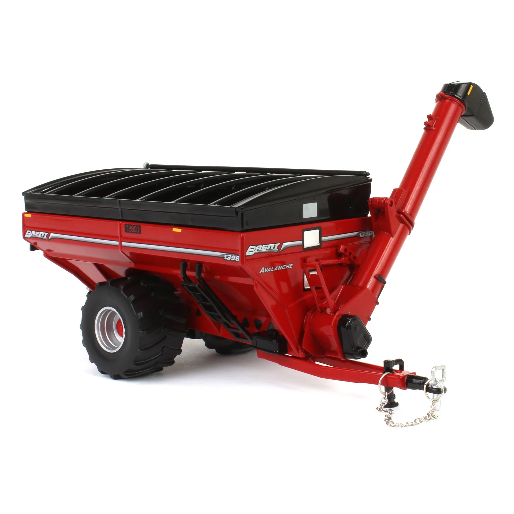 1/64 Brent 1398 Grain Cart with Flotation Tires by SpecCast, Red - Image 3