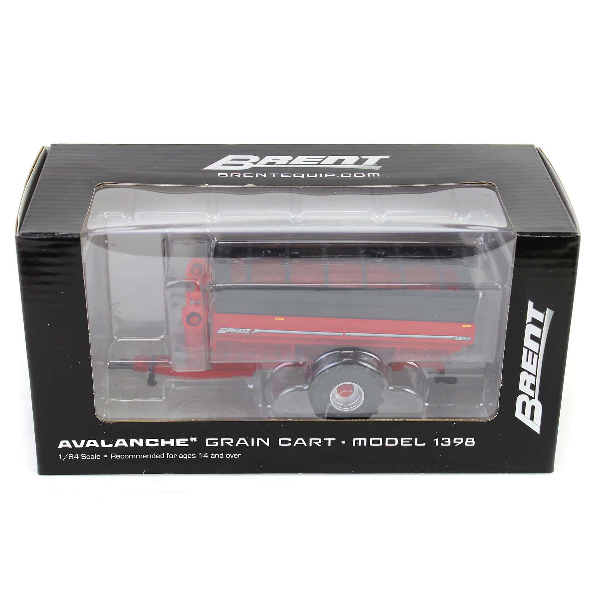 1/64 Brent 1398 Grain Cart with Flotation Tires by SpecCast, Red - Image 6