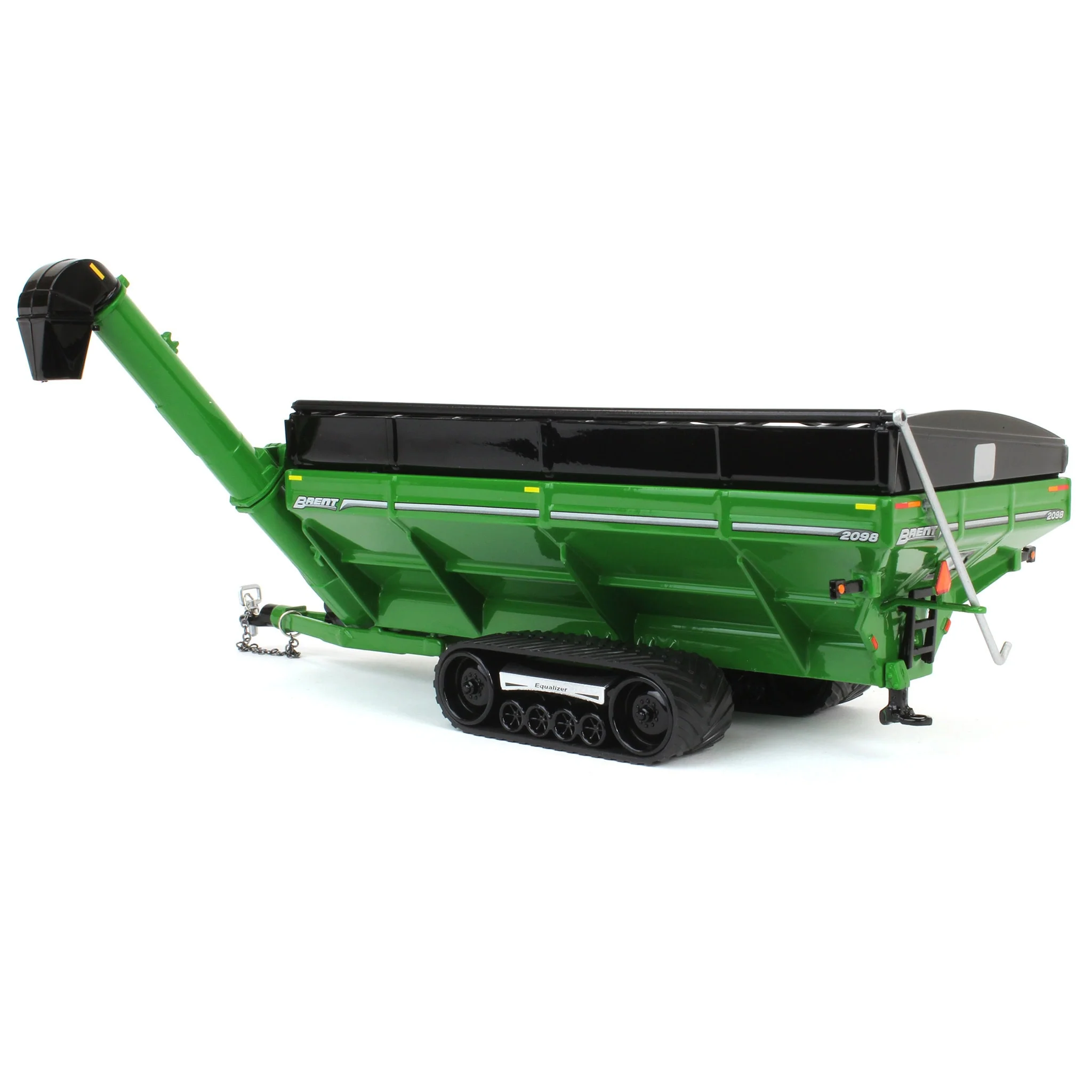 1/64 Brent 2098 Grain Cart with Equalizer Tracks by SpecCast, Green - Image 4