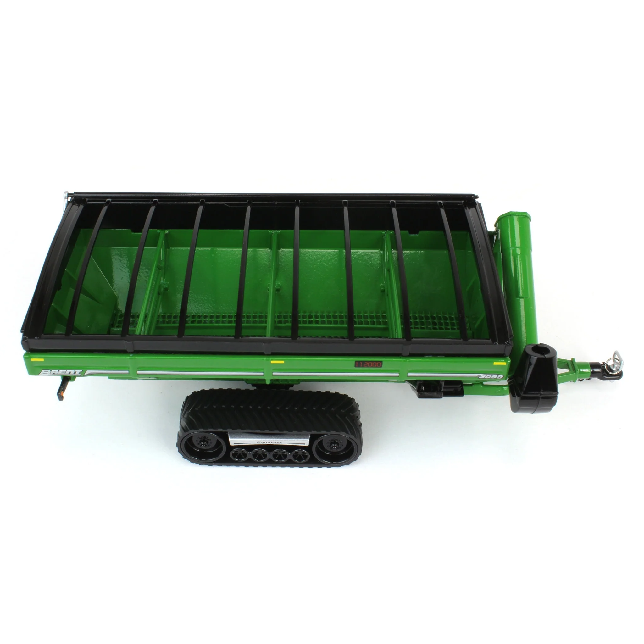1/64 Brent 2098 Grain Cart with Equalizer Tracks by SpecCast, Green - Image 5