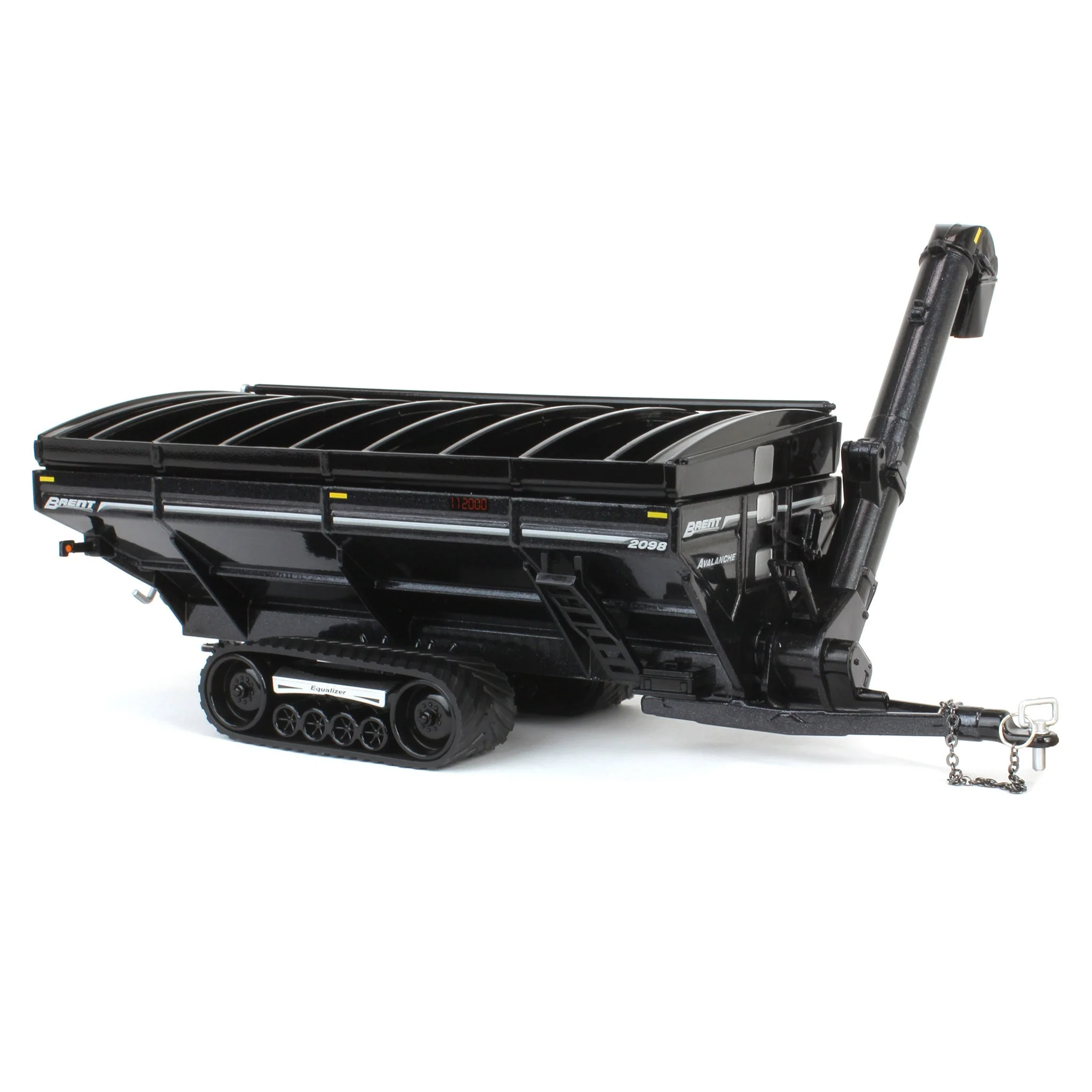 1/64 Brent 2098 Grain Cart with Equalizer Tracks by SpecCast, Metallic Black - Image 2