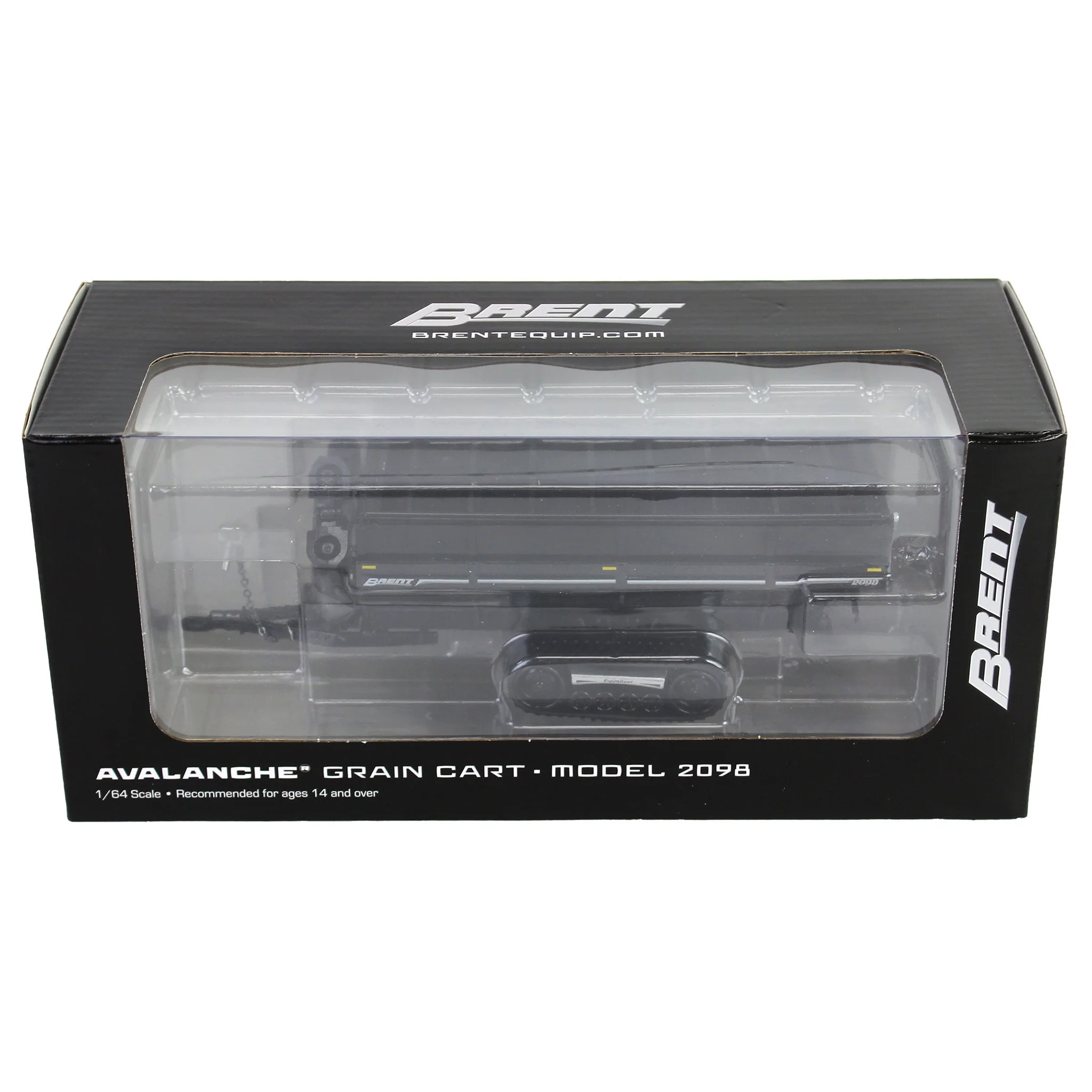 1/64 Brent 2098 Grain Cart with Equalizer Tracks by SpecCast, Metallic Black - Image 6
