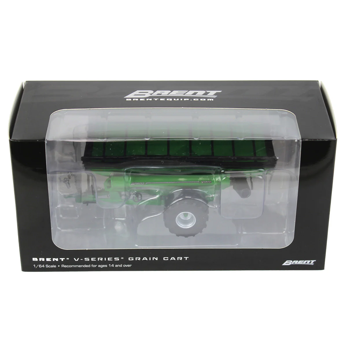 1/64 Brent V1300 Grain Cart with Flotation Tires by SpecCast, Green - Image 5