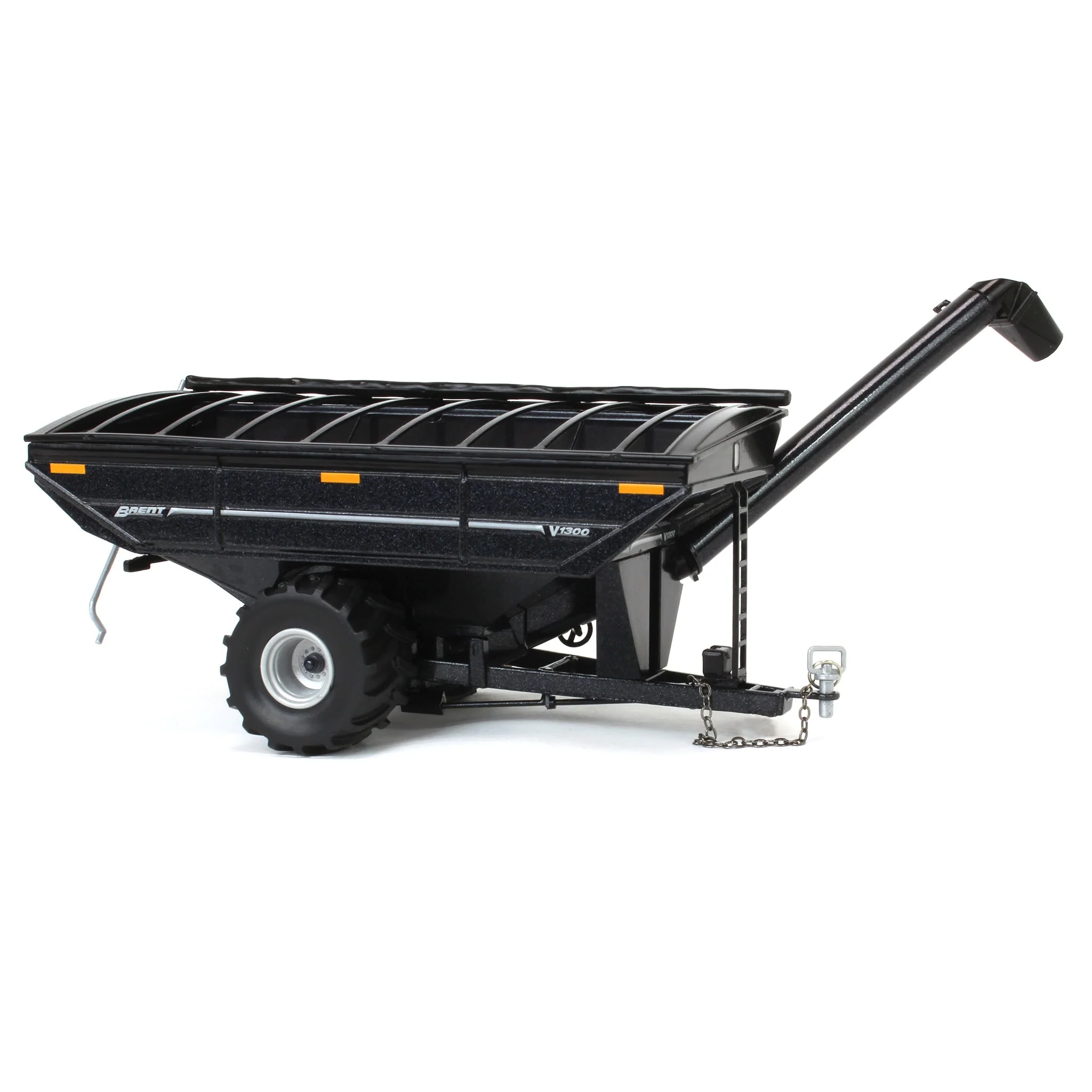 1/64 Brent V1300 Grain Cart with Flotation Tires by SpecCast, Metallic Black - Image 2
