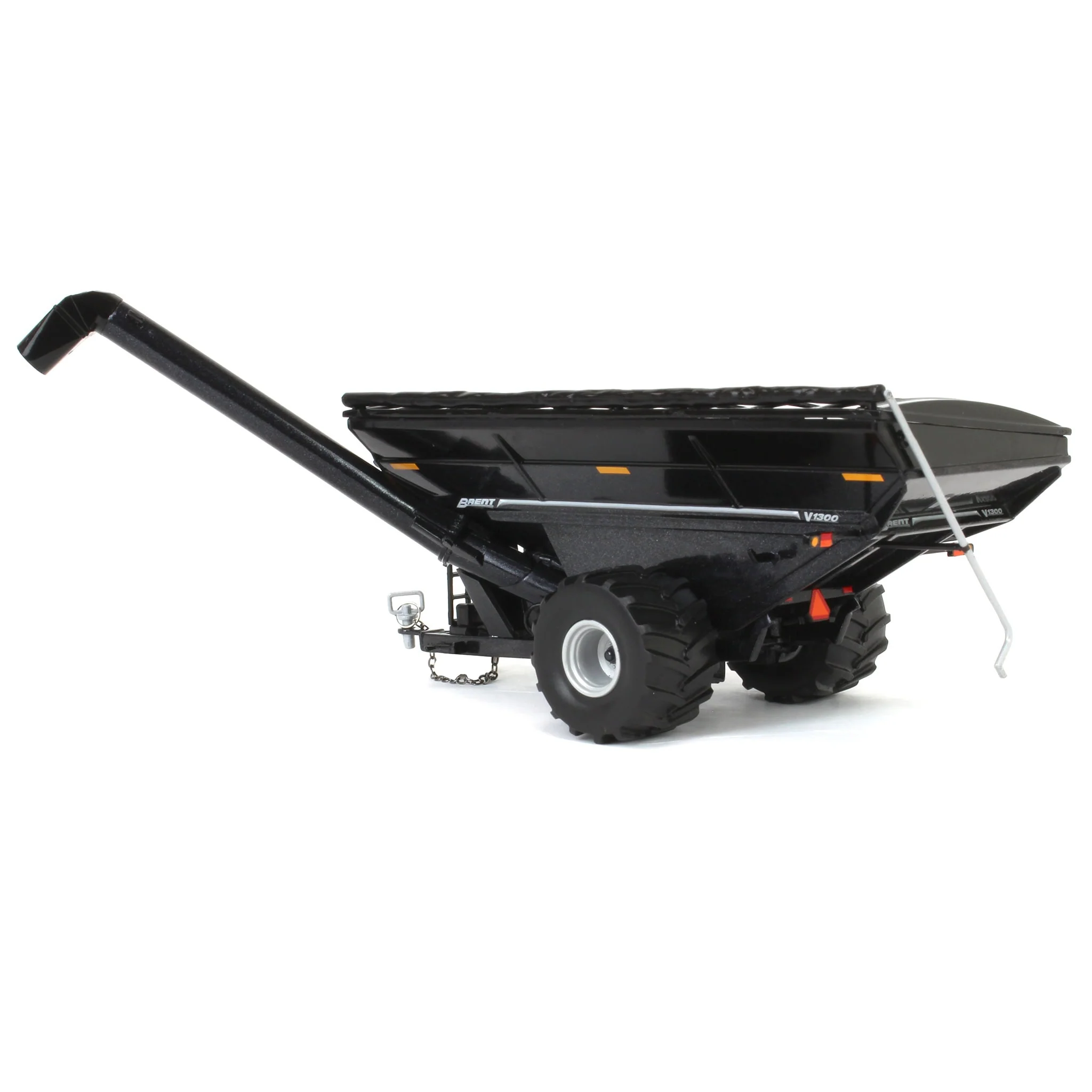 1/64 Brent V1300 Grain Cart with Flotation Tires by SpecCast, Metallic Black - Image 4