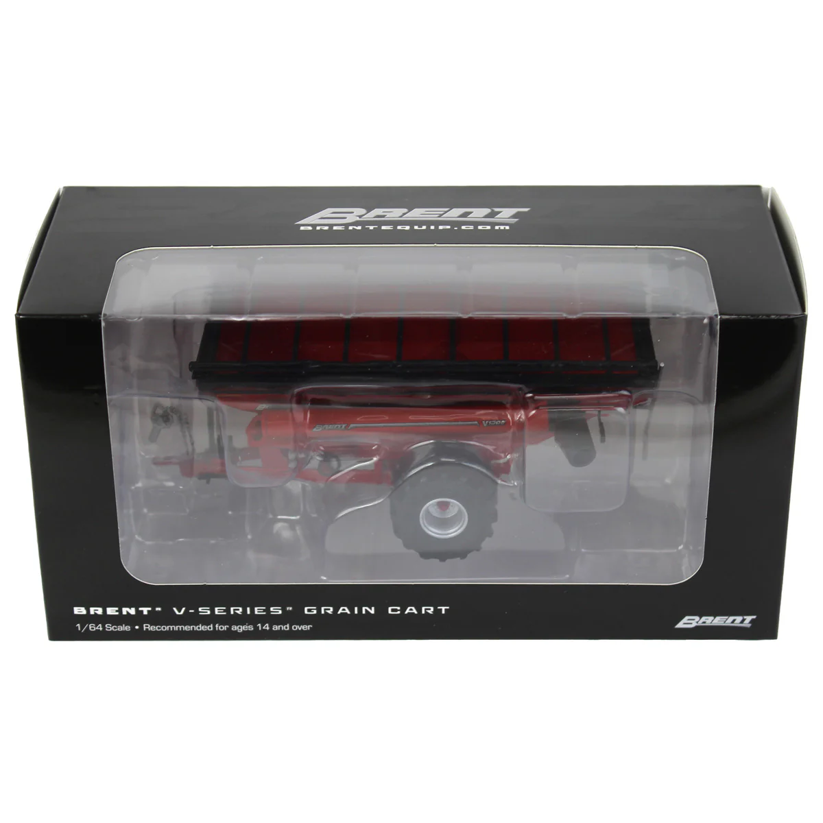 1/64 Brent V1300 Grain Cart with Flotation Tires by SpecCast, Red - Image 5