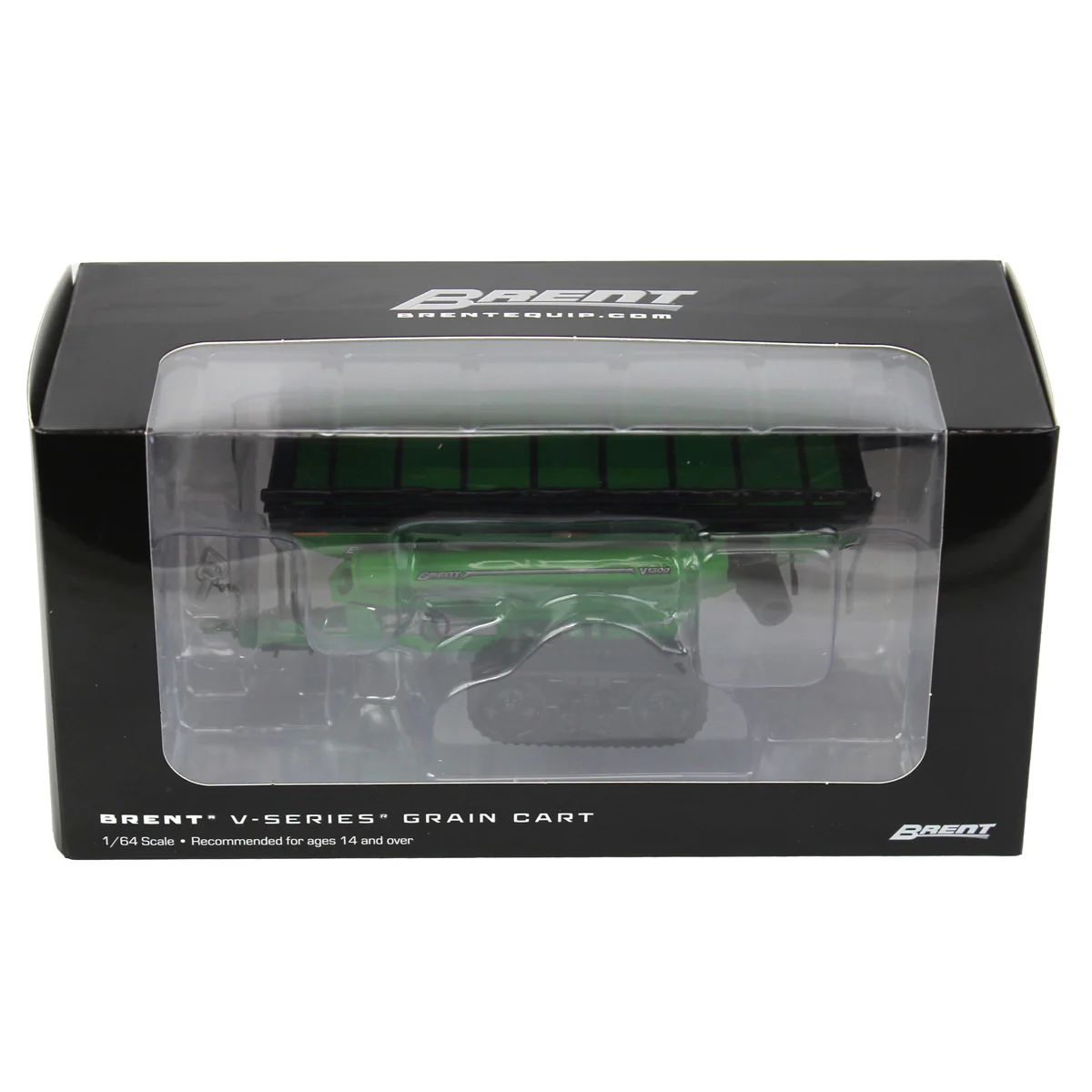1/64 Brent V1300 Grain Cart with Tracks by SpecCast, Green - Image 5