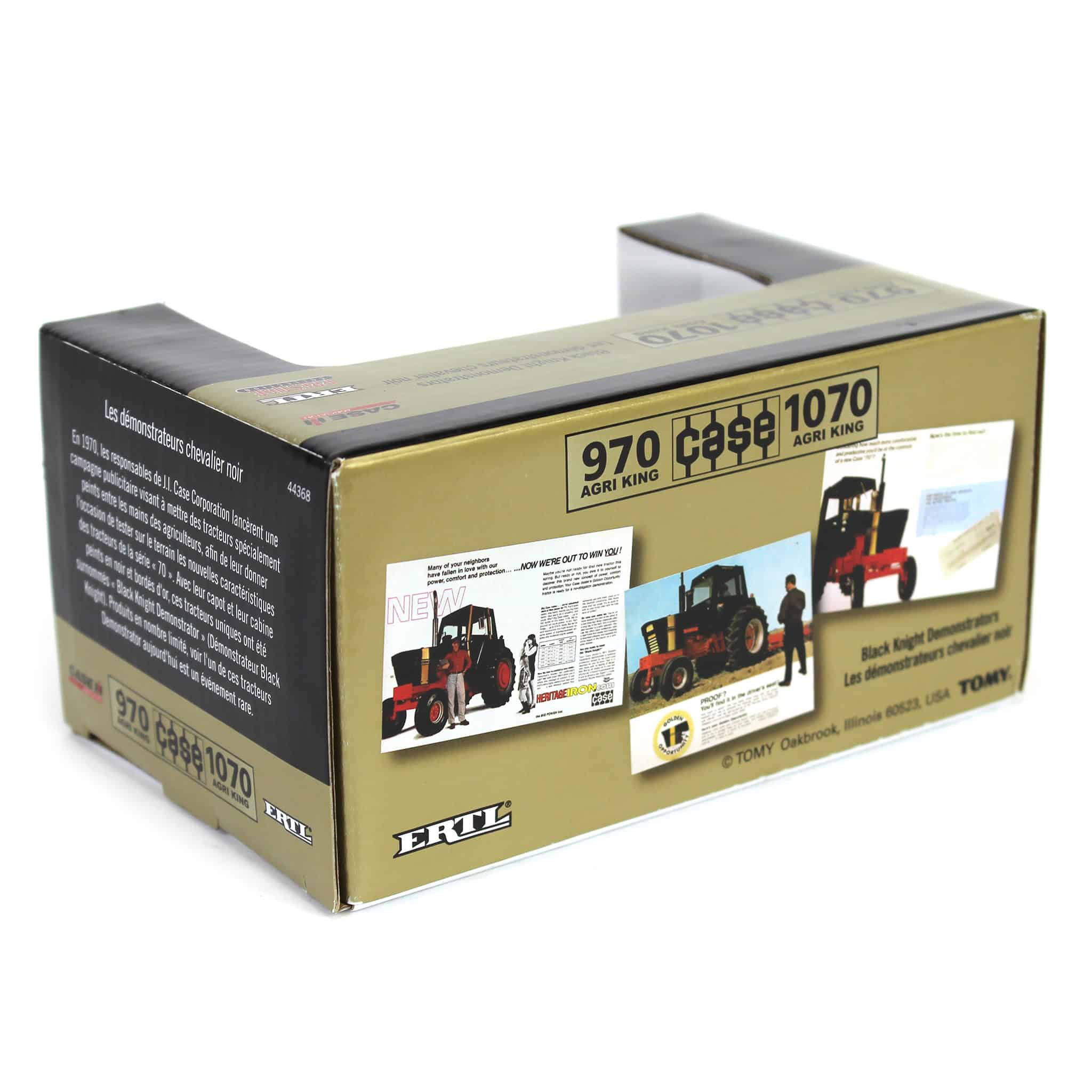 1/64 Case 970 & 1070 Agri King Black Knight Tractors Set, ERTL Prestige Collection - Image 9