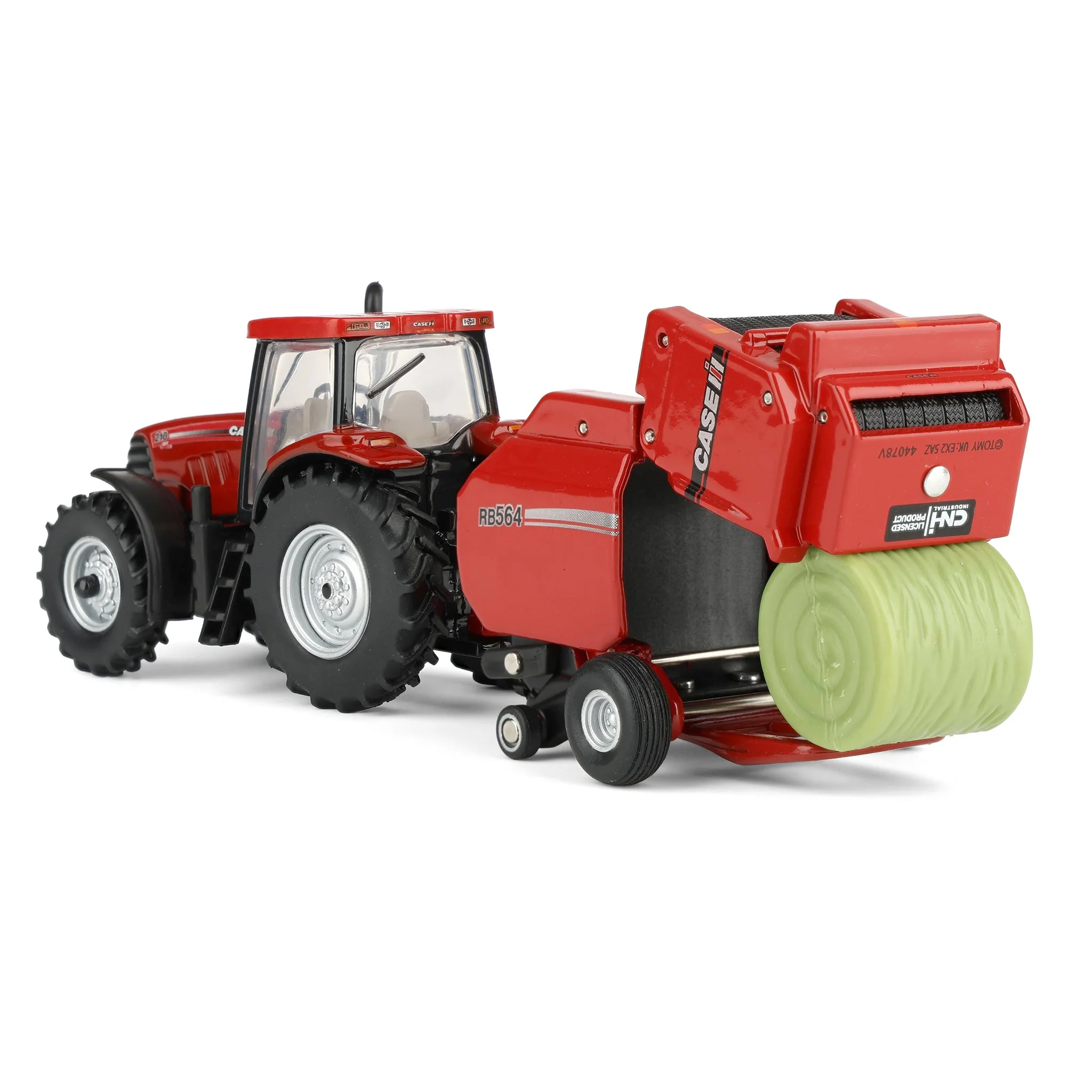 1/64 Case IH Haying Set with Tractor, Baler, Mower & Hay Rake by ERTL - Image 8