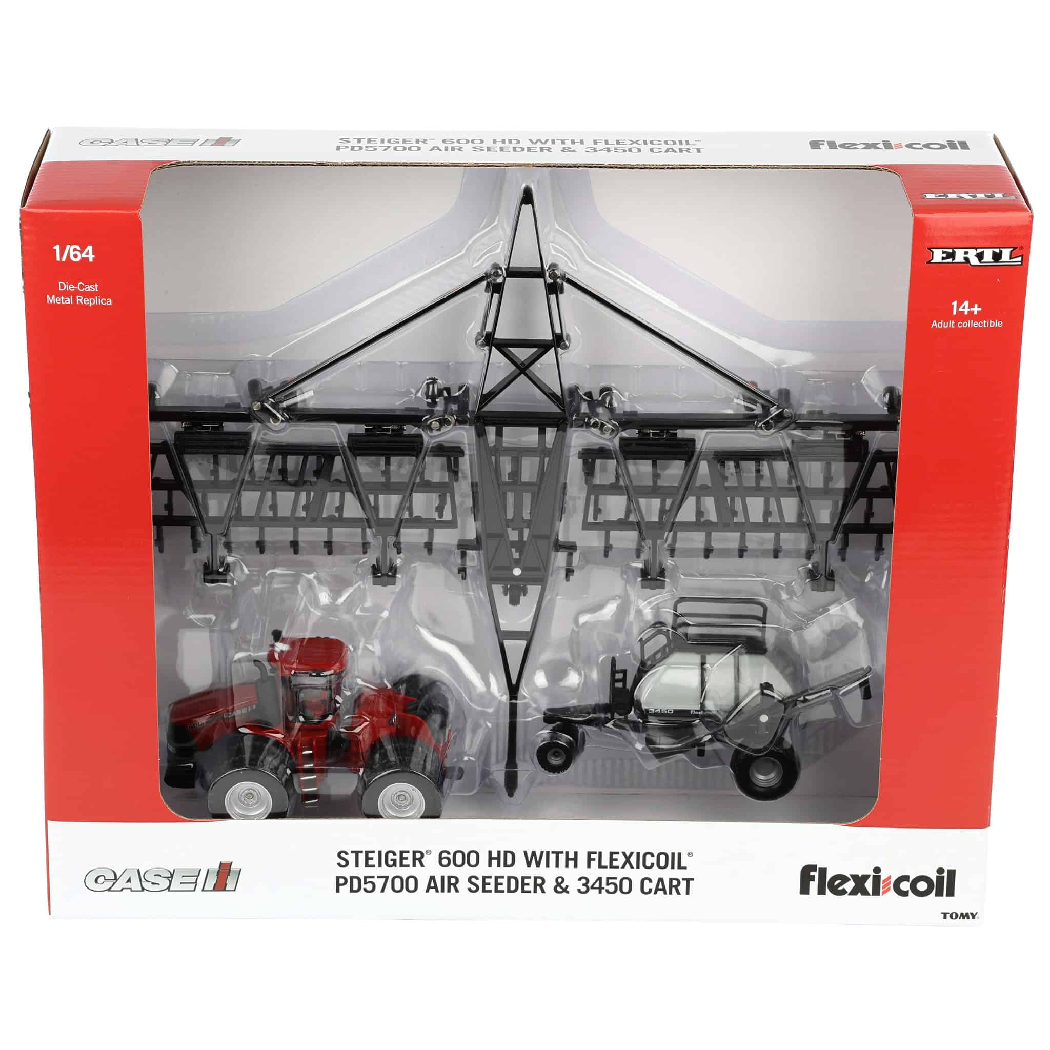 1/64 Case IH Steiger 600 HD Tractor with Flexi-Coil PD5700 Air Seeder & 3450 Cart, Outback Toys Exclusive - Image 9