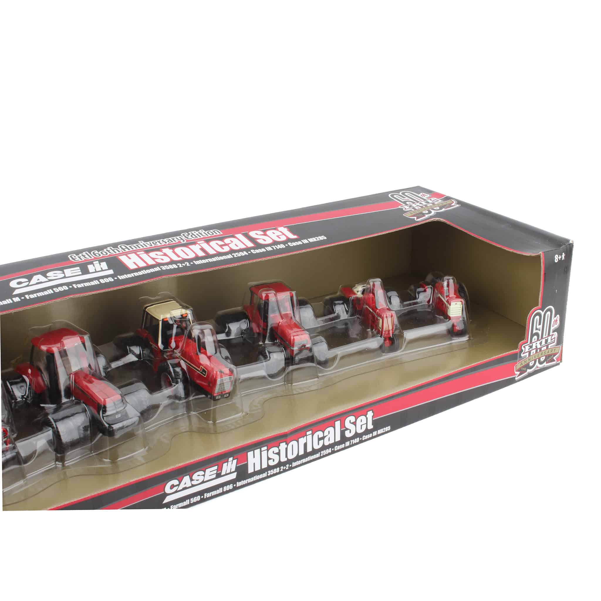 1/64 Case IH 7 Piece Historical Tractor Set by ERTL - Image 2