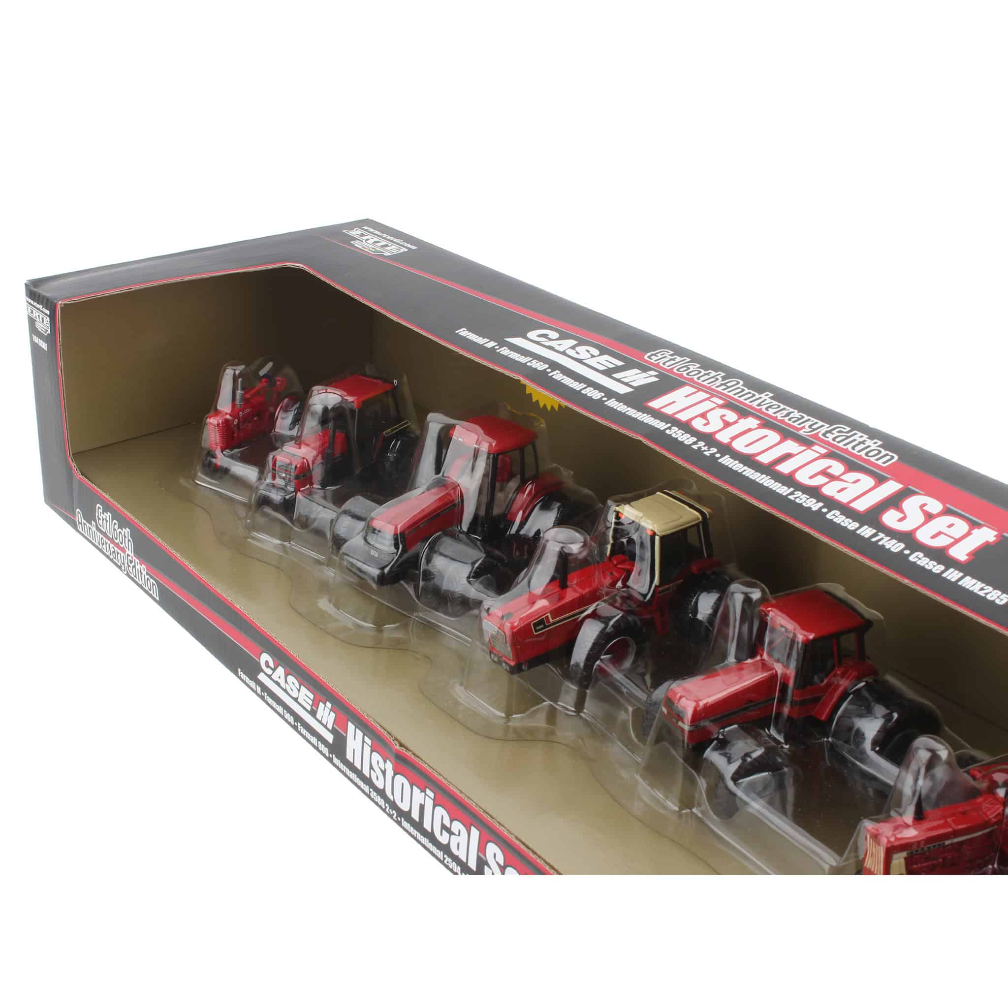 1/64 Case IH 7 Piece Historical Tractor Set by ERTL - Image 3
