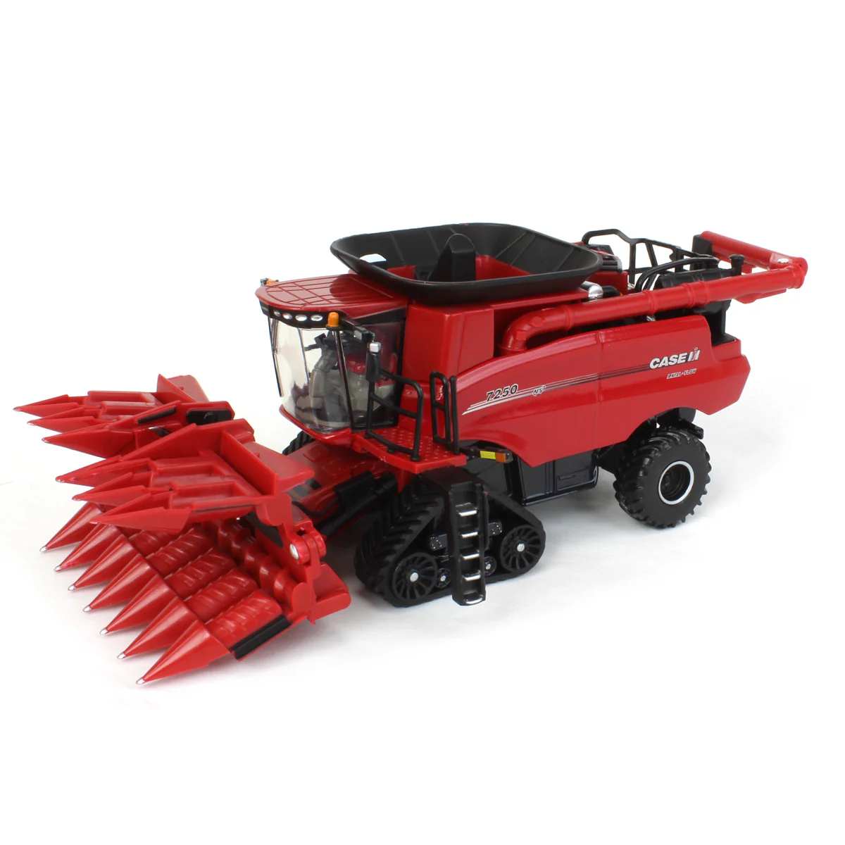 1/64 Case IH 7250 Tracked Combine with Corn & Grain Heads, ERTL Prestige Collection - Image 7