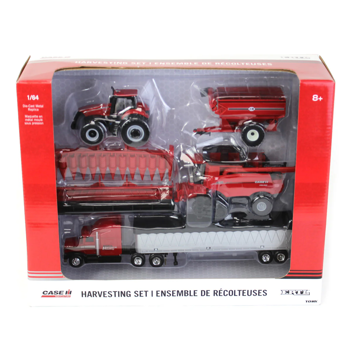 1/64 Case IH 8250 Combine Harvesting Set by ERTL - Image 8