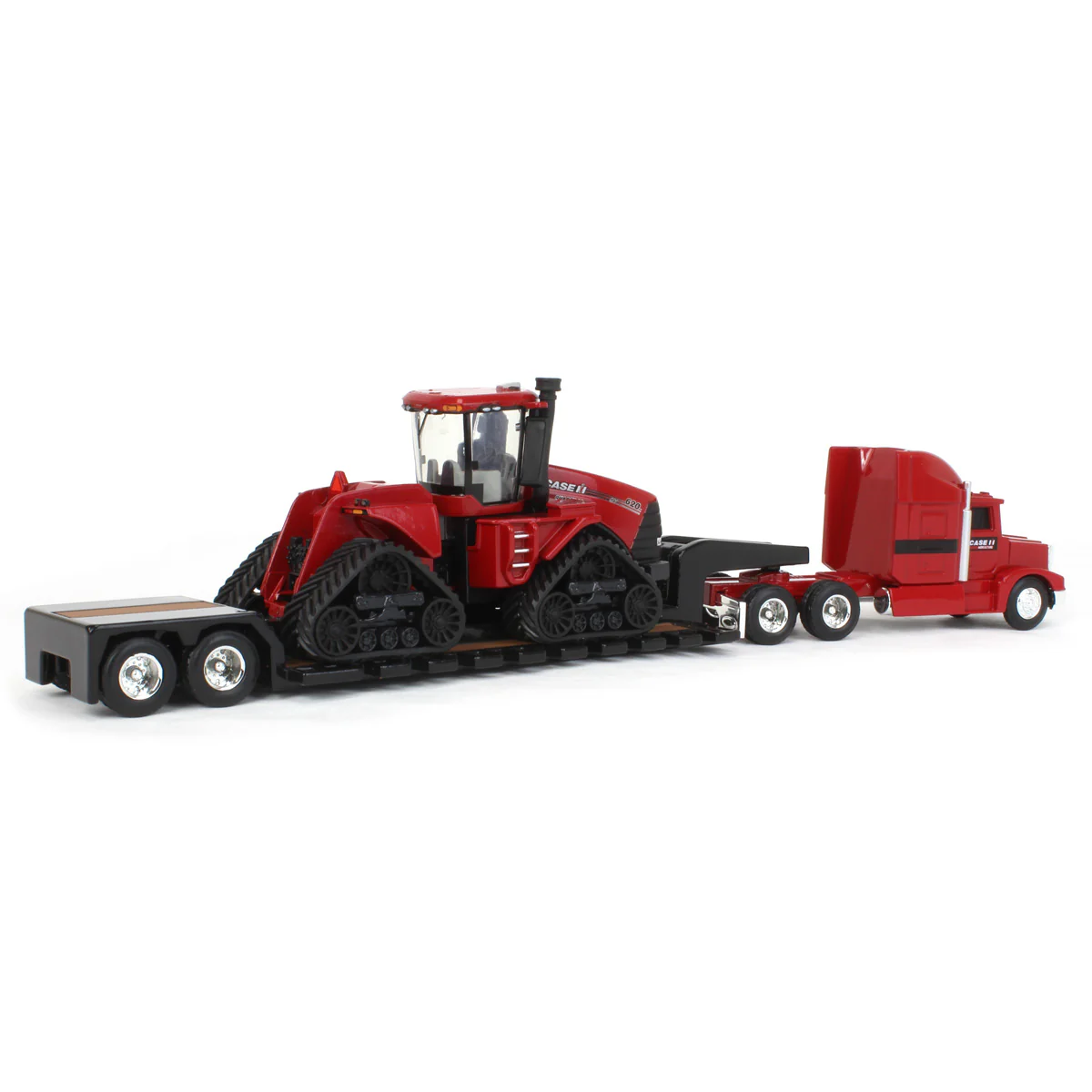 1/64 Case IH AFS Connect Steiger 620 Quadtrac Tractor with Semi Truck & Lowboy Trailer by ERTL - Image 3