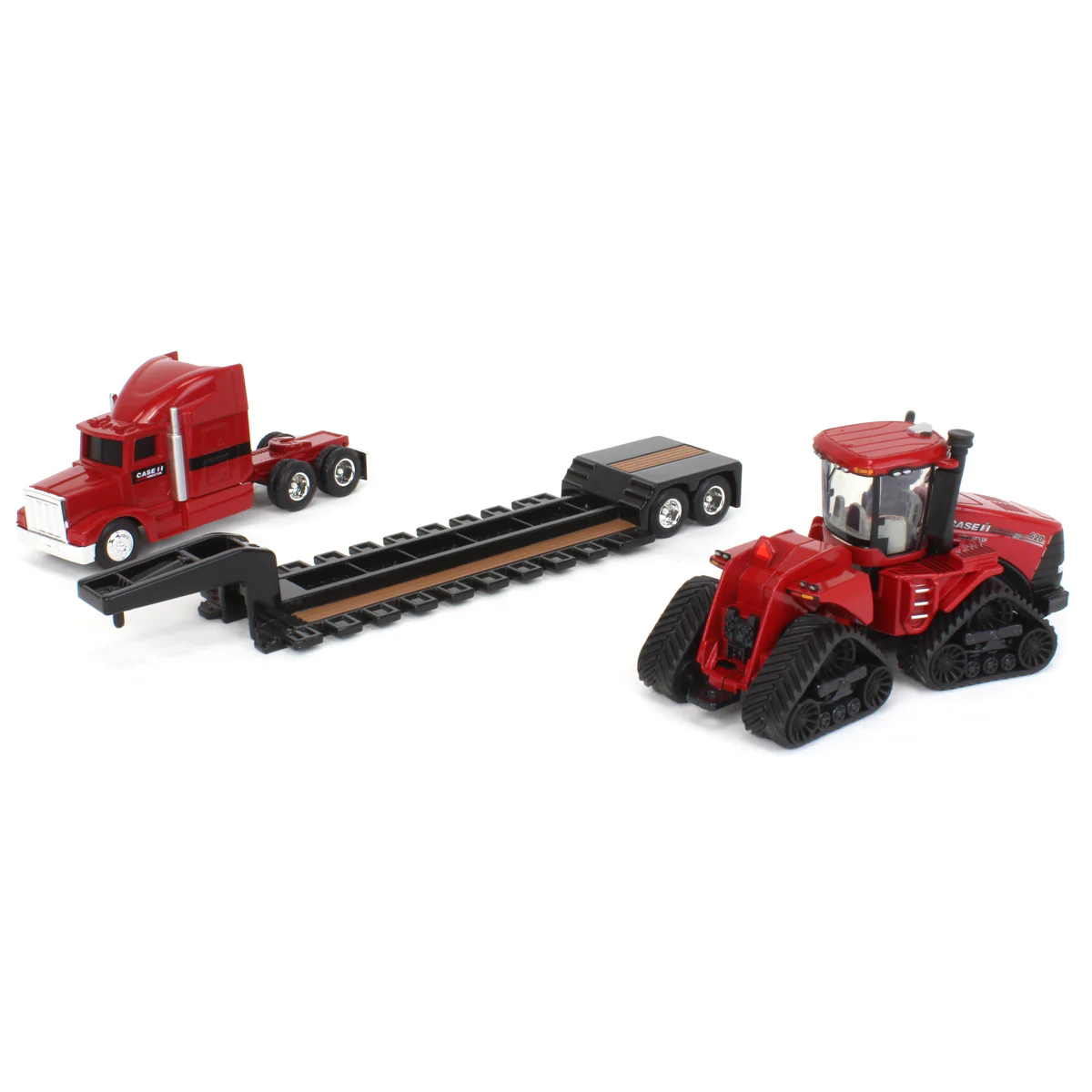 1/64 Case IH AFS Connect Steiger 620 Quadtrac Tractor with Semi Truck & Lowboy Trailer by ERTL - Image 5