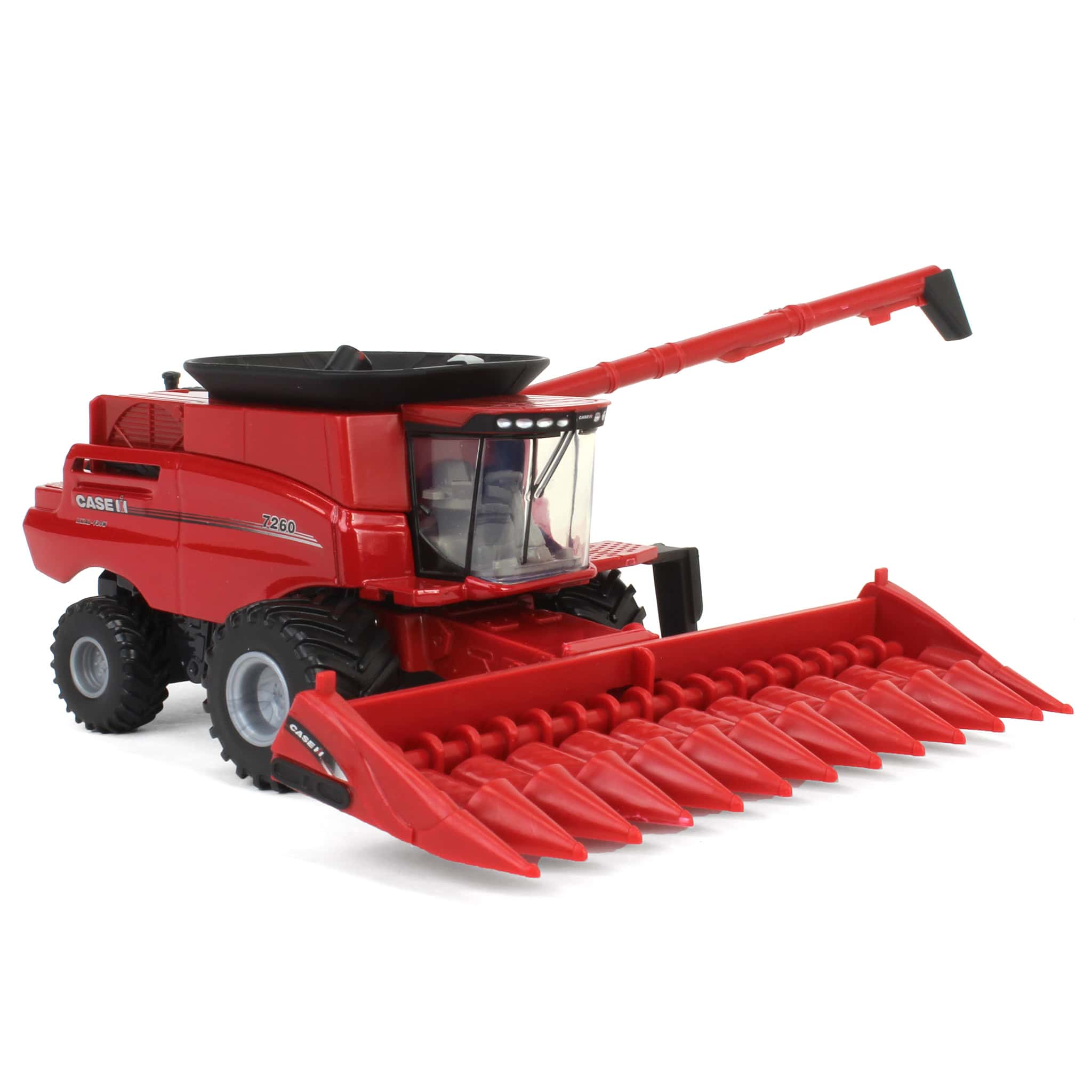 1/64 Case IH Axial-Flow 7260 Combine with Wide Singles, Corn Head & Grain Head by ERTL - Image 2