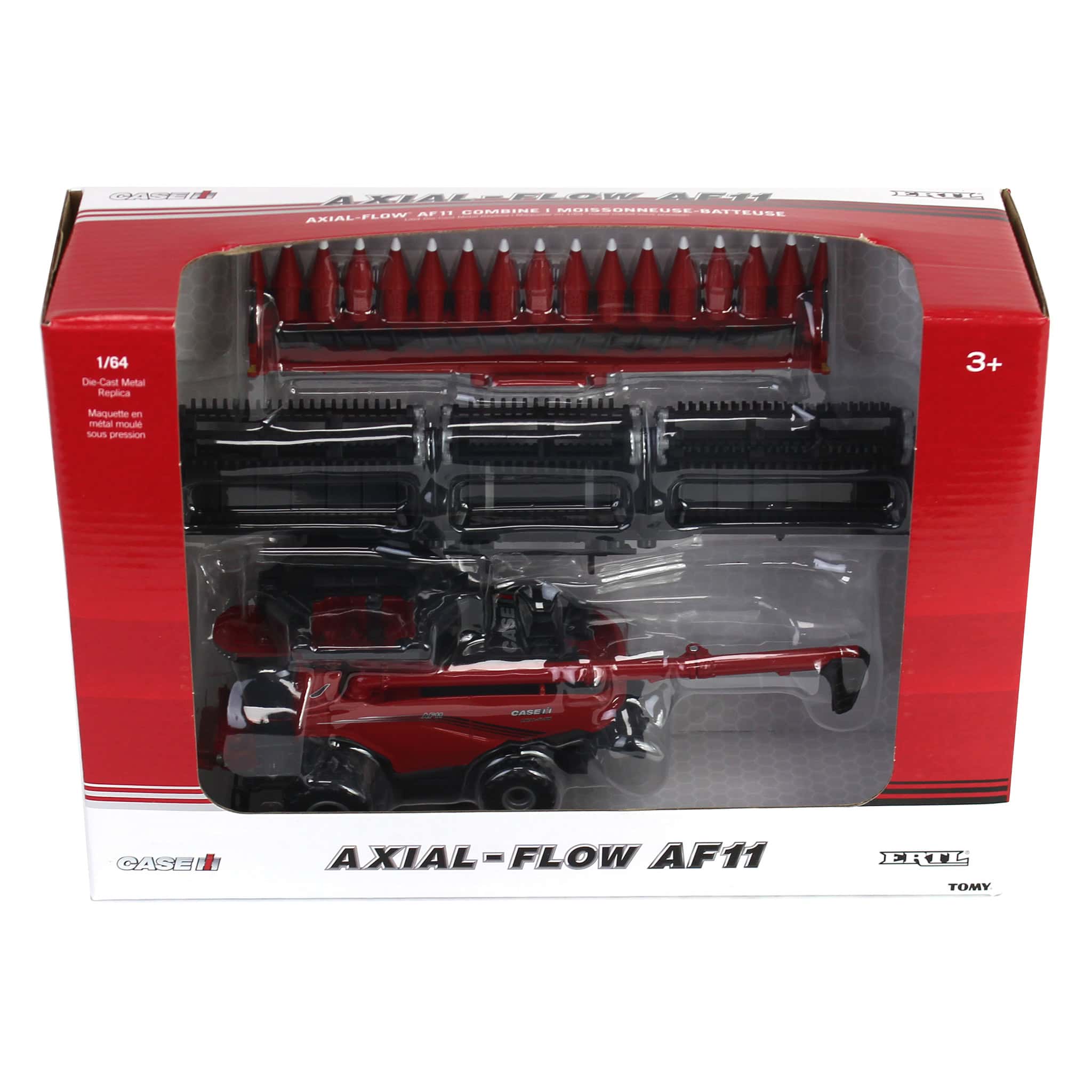 1/64 Case IH Axial-Flow AF11 Combine with Duals, Draper Head & Corn Head by ERTL - Image 12