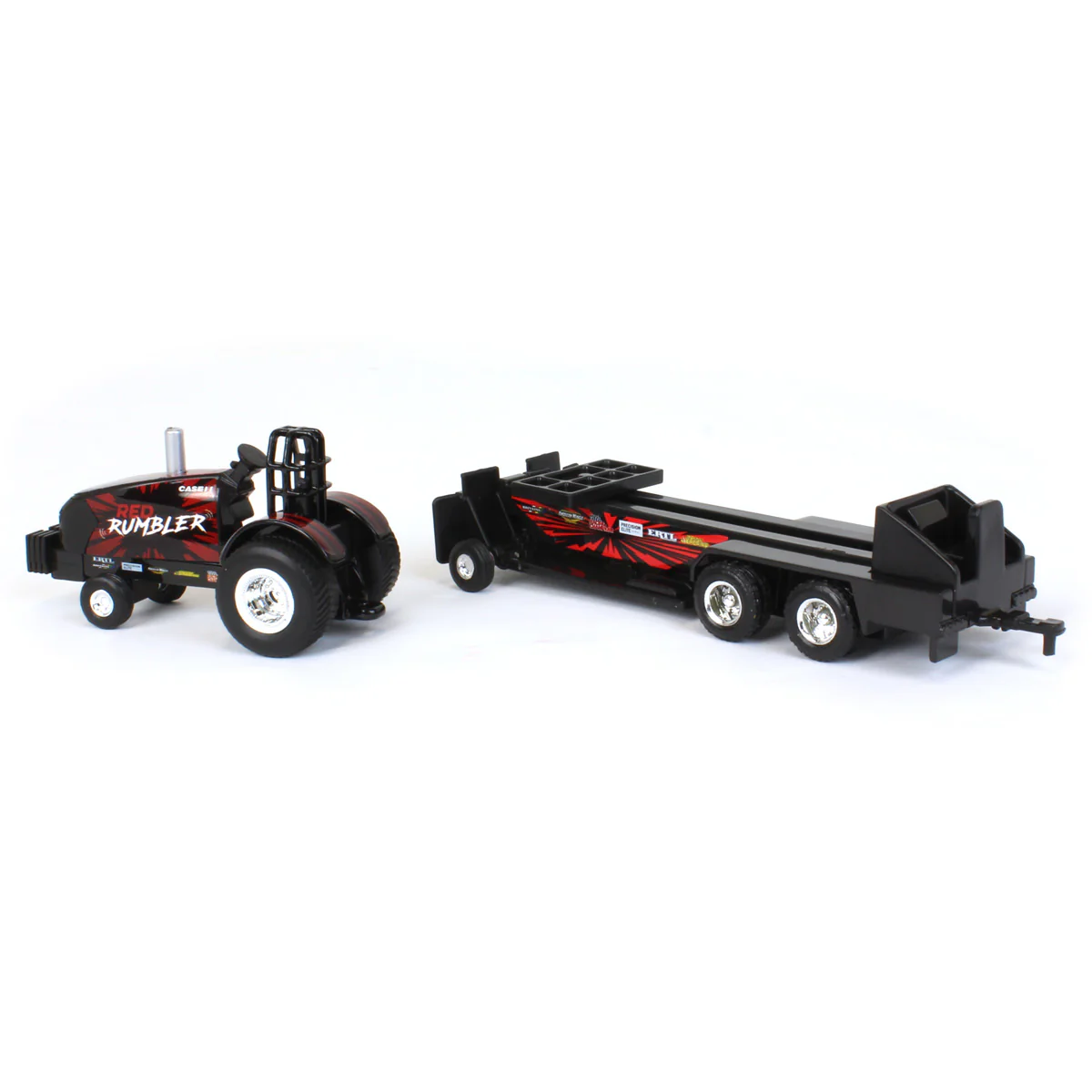 1/64 Case IH Magnum "Red Rumbler" Pulling Tractor with Pulling Sled - Image 4