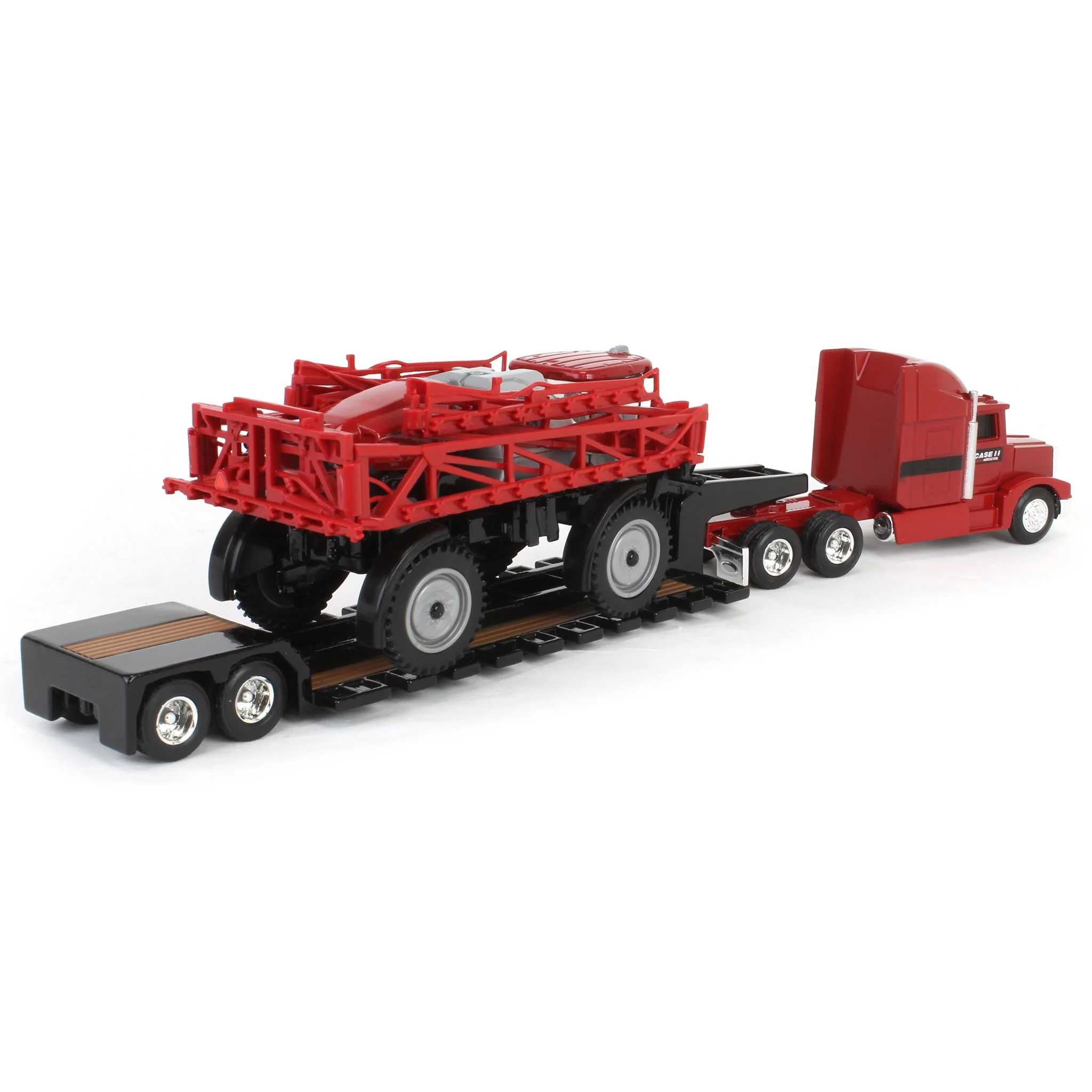 1/64 Case IH Patriot 4350 Sprayer & Semi Truck with Lowboy Trailer by ERTL - Image 3