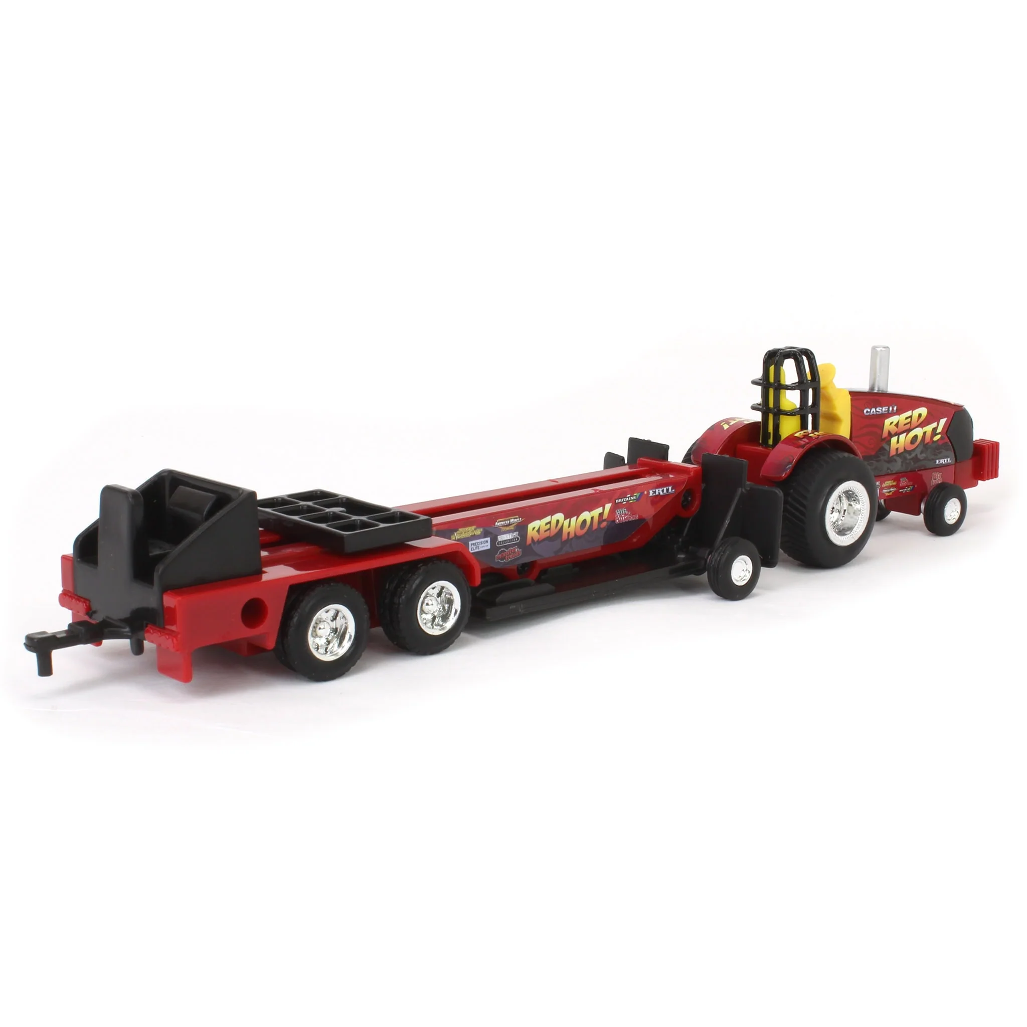 1/64 Case IH "Red Hot!" Pulling Tractor with Sled - Image 3