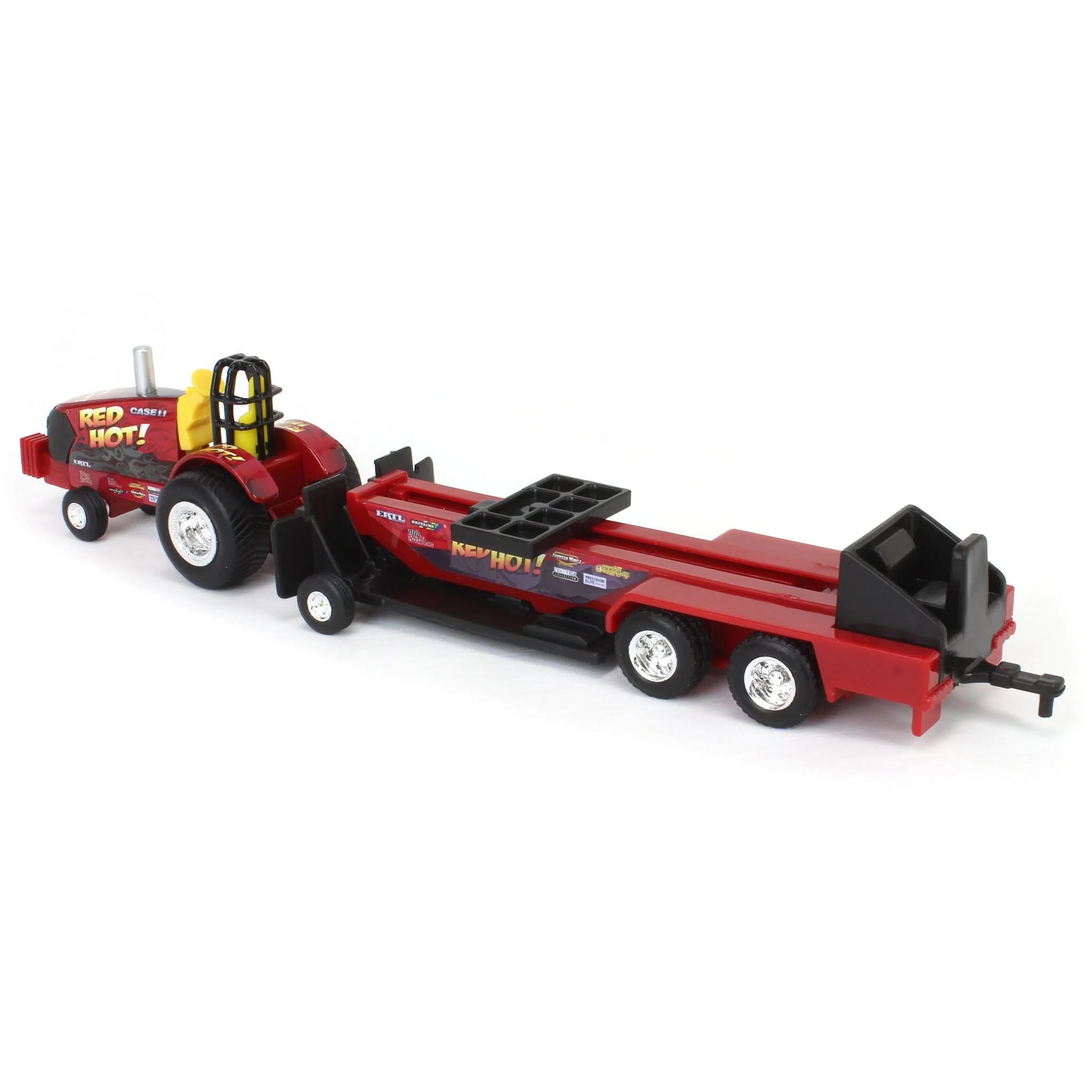 1/64 Case IH "Red Hot!" Pulling Tractor with Sled - Image 4