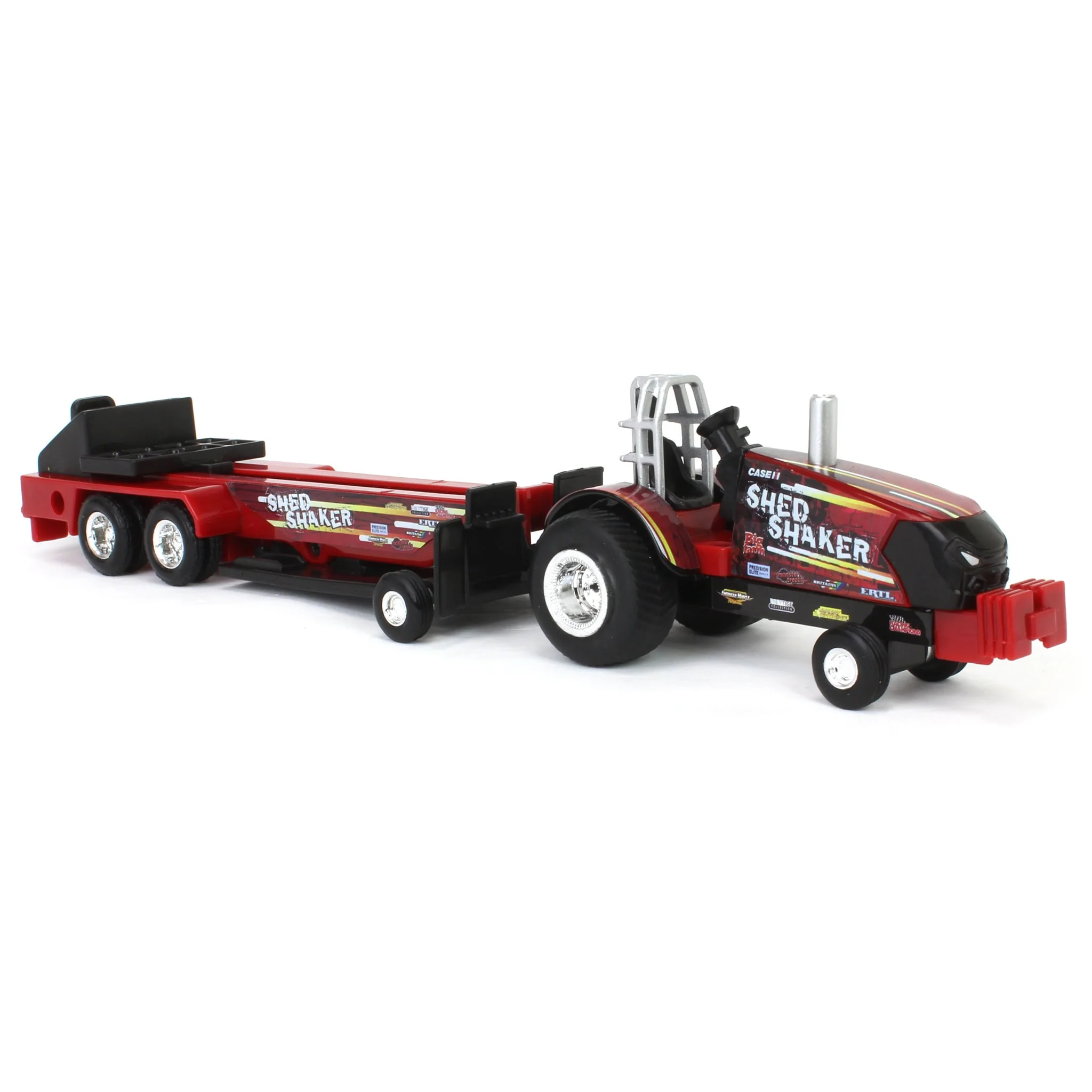 1/64 Case IH "Shed Shaker" Pulling Tractor with Sled - Image 2