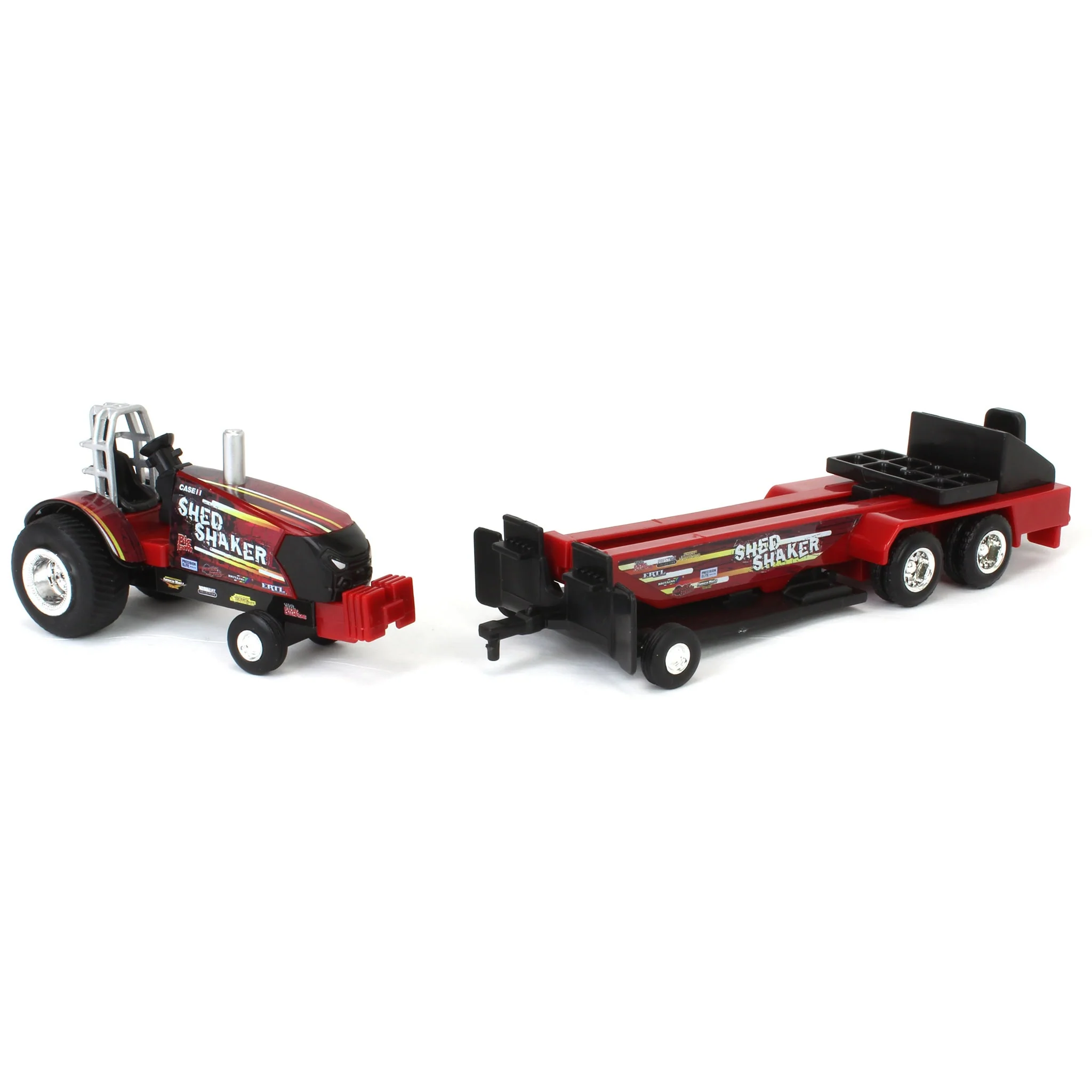 1/64 Case IH "Shed Shaker" Pulling Tractor with Sled - Image 6