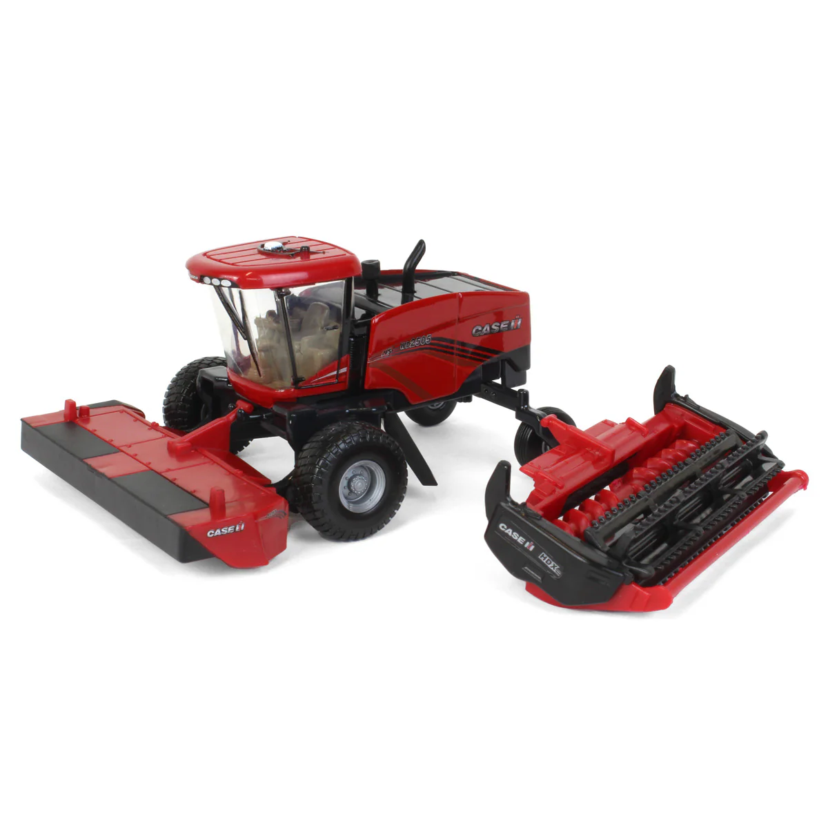 1/64 Case IH WD2505 Windrower with RD165 Rotary Head & Sickle Bar Head by ERTL