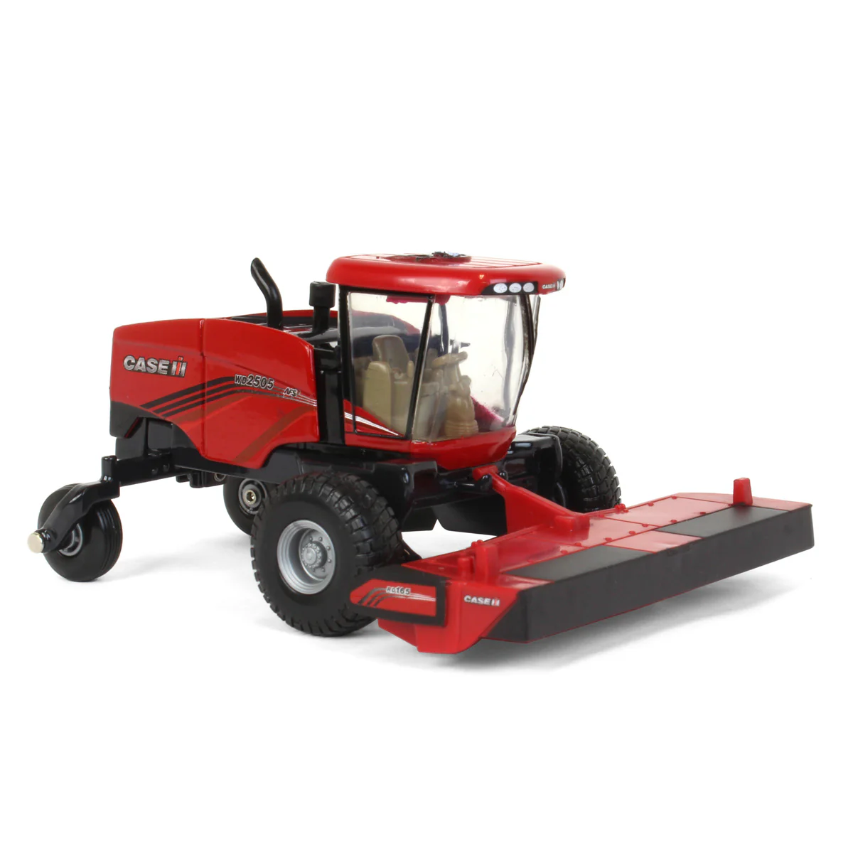 1/64 Case IH WD2505 Windrower with RD165 Rotary Head & Sickle Bar Head by ERTL - Image 2