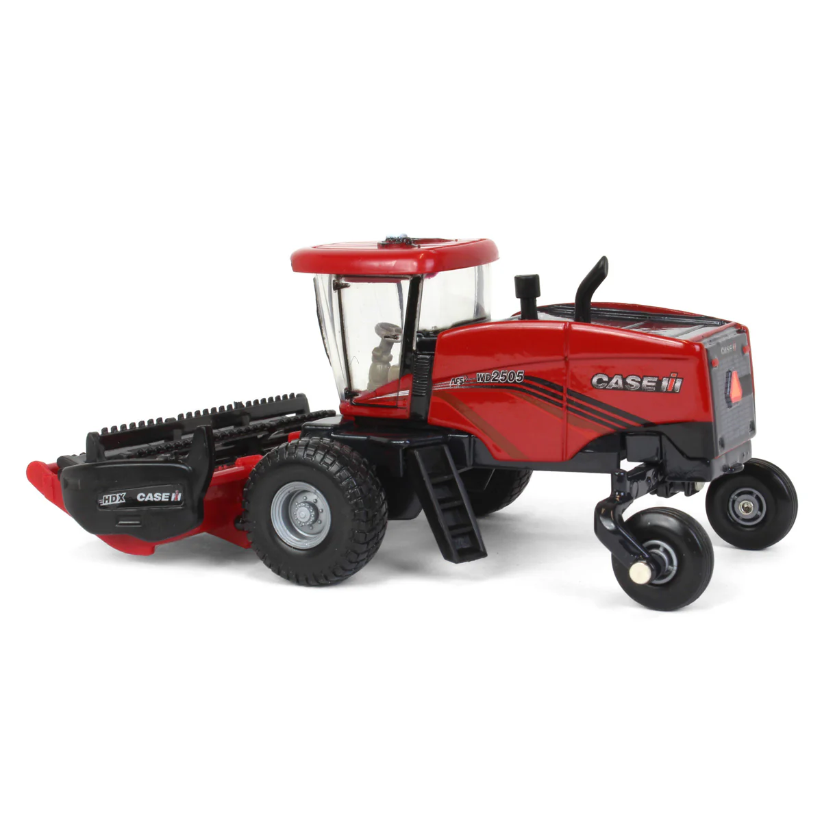 1/64 Case IH WD2505 Windrower with RD165 Rotary Head & Sickle Bar Head by ERTL - Image 4