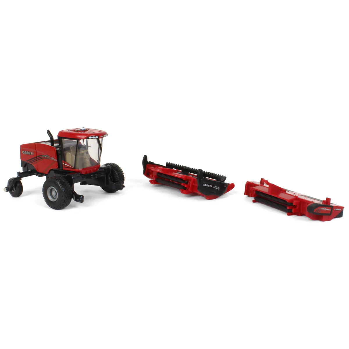 1/64 Case IH WD2505 Windrower with RD165 Rotary Head & Sickle Bar Head by ERTL - Image 6