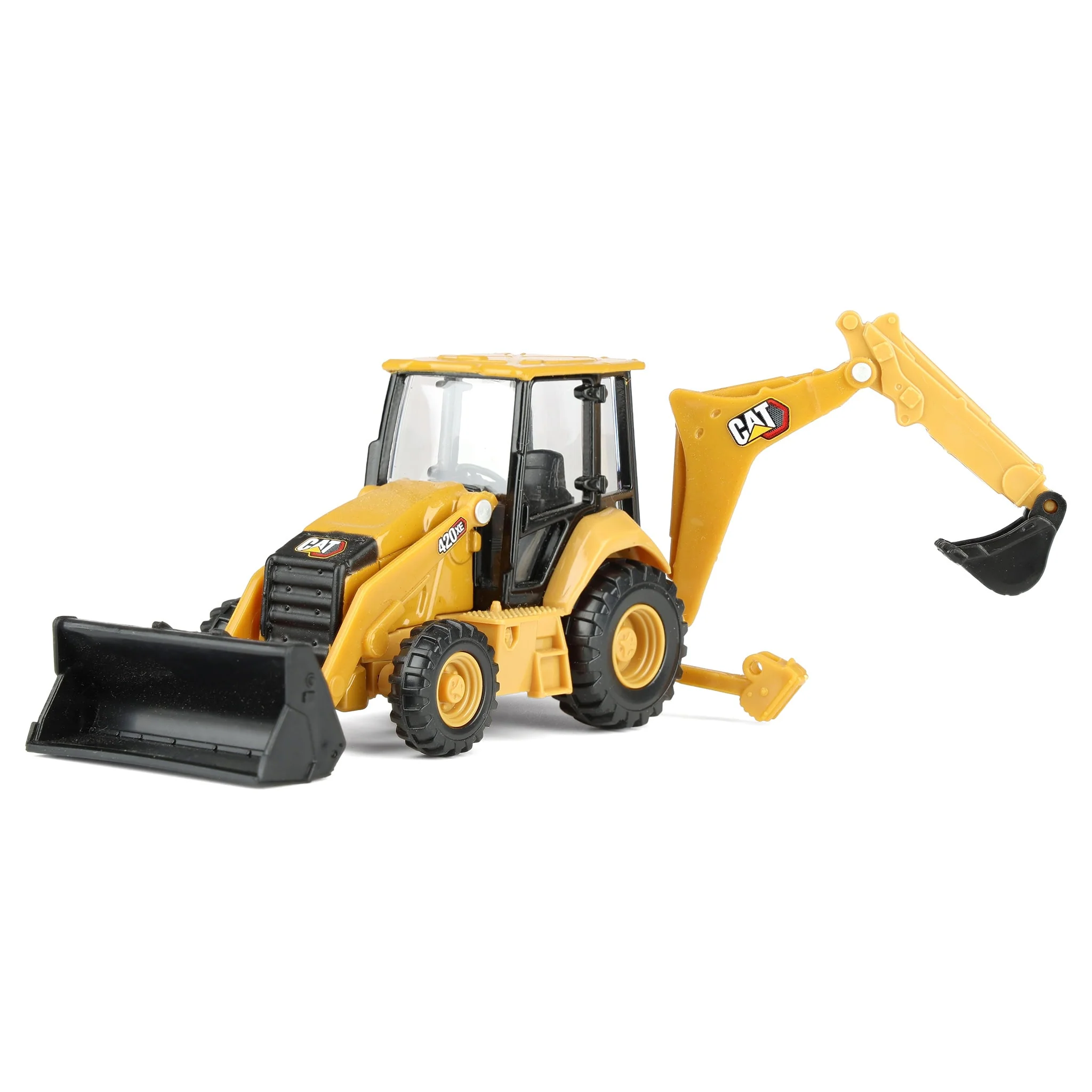 1/64 CAT 420 Backhoe Loader with Interchangeable Attachment by Diecast Masters - Image 5