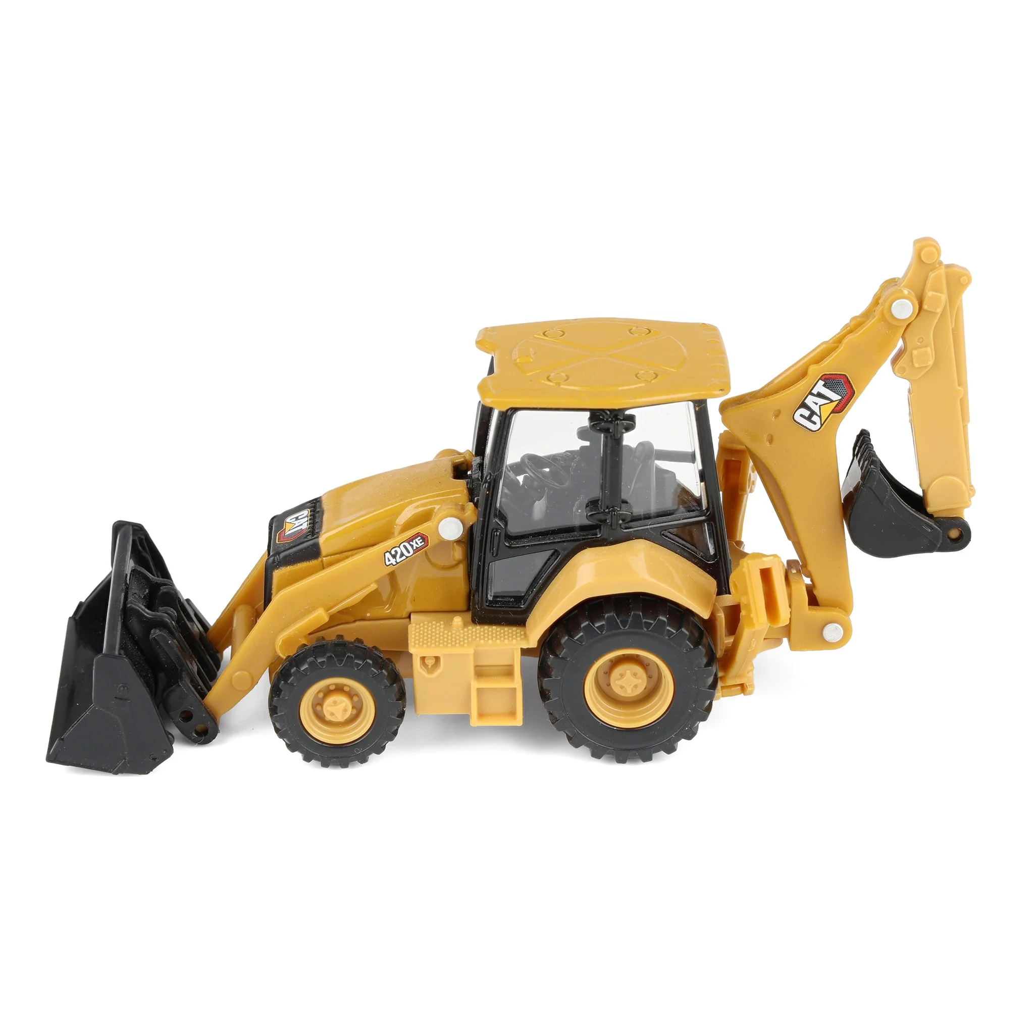 1/64 CAT 420 Backhoe Loader with Interchangeable Attachment by Diecast Masters - Image 6