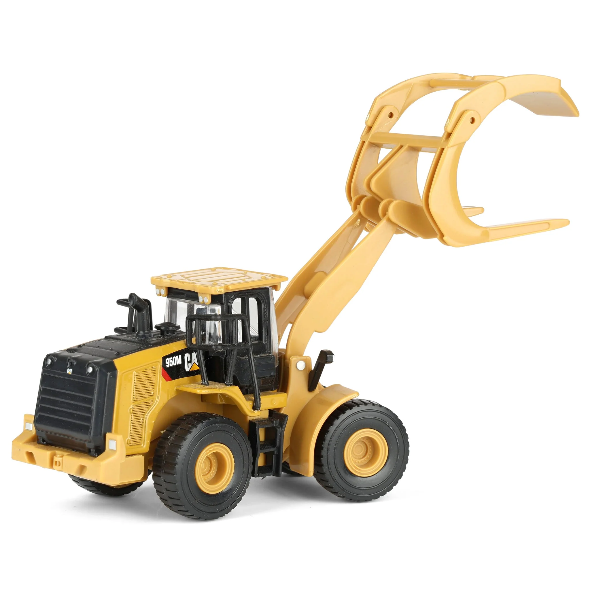1/64 CAT 950M Wheel Loader with Log Fork and Logs by Diecast Masters - Image 3