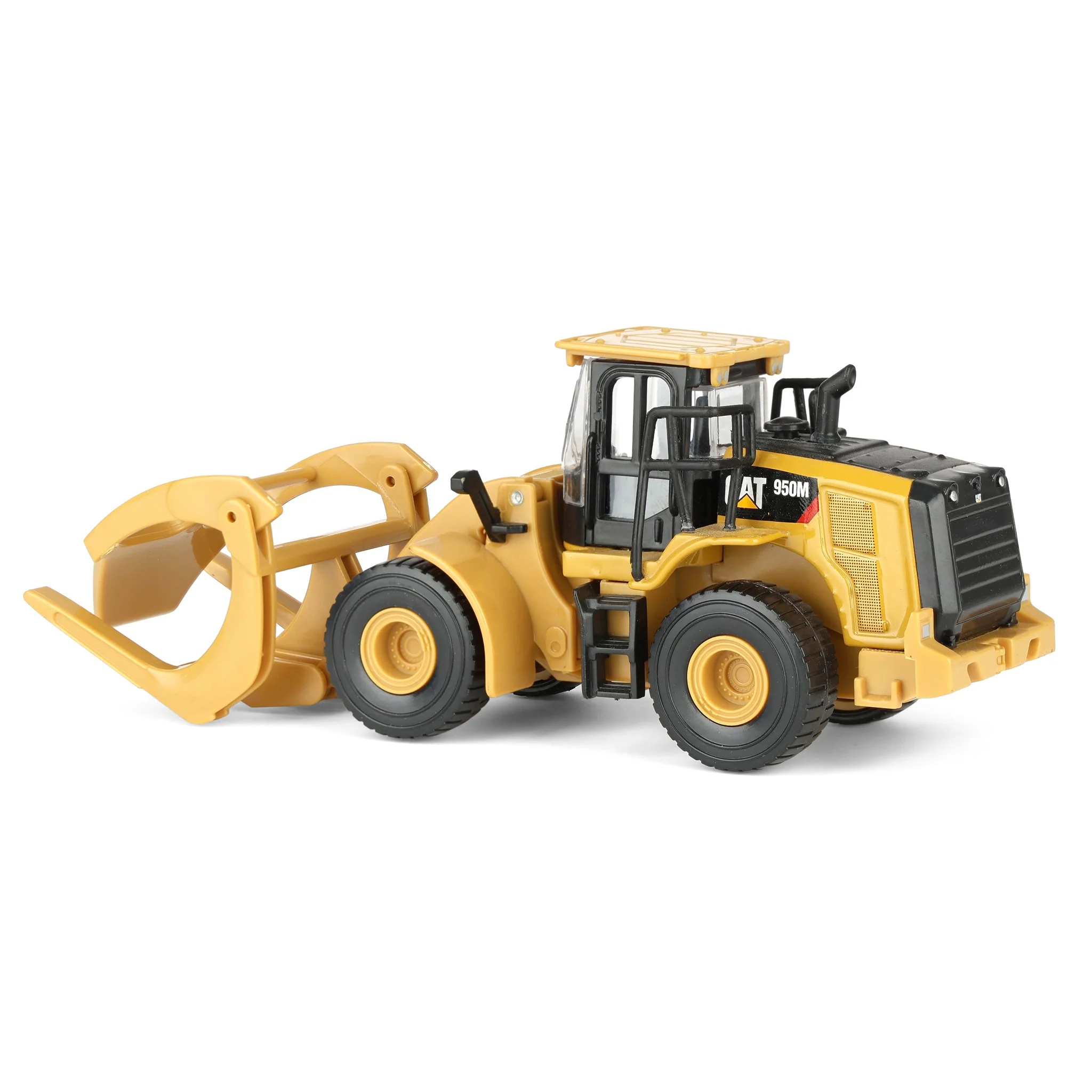 1/64 CAT 950M Wheel Loader with Log Fork and Logs by Diecast Masters - Image 4