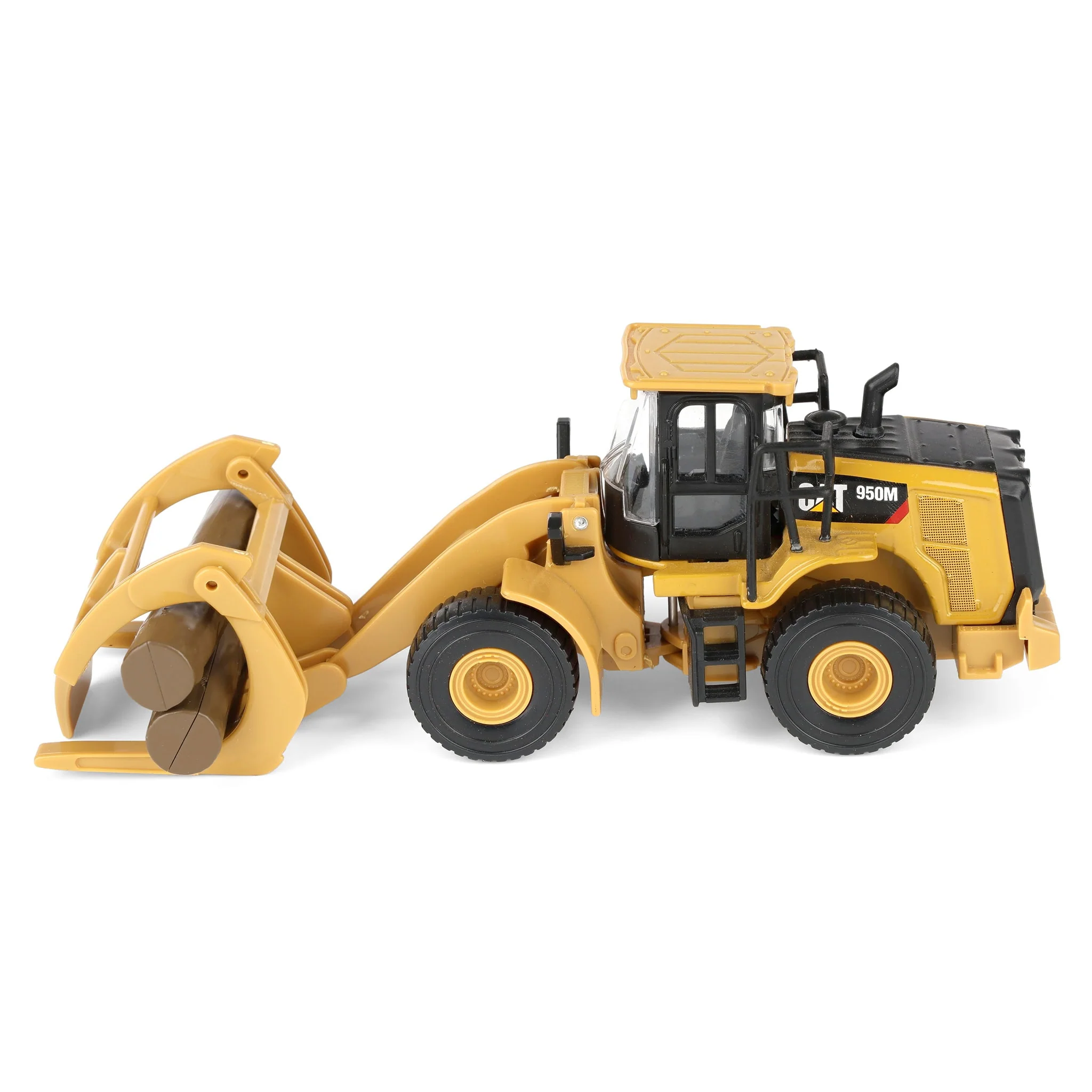 1/64 CAT 950M Wheel Loader with Log Fork and Logs by Diecast Masters - Image 5