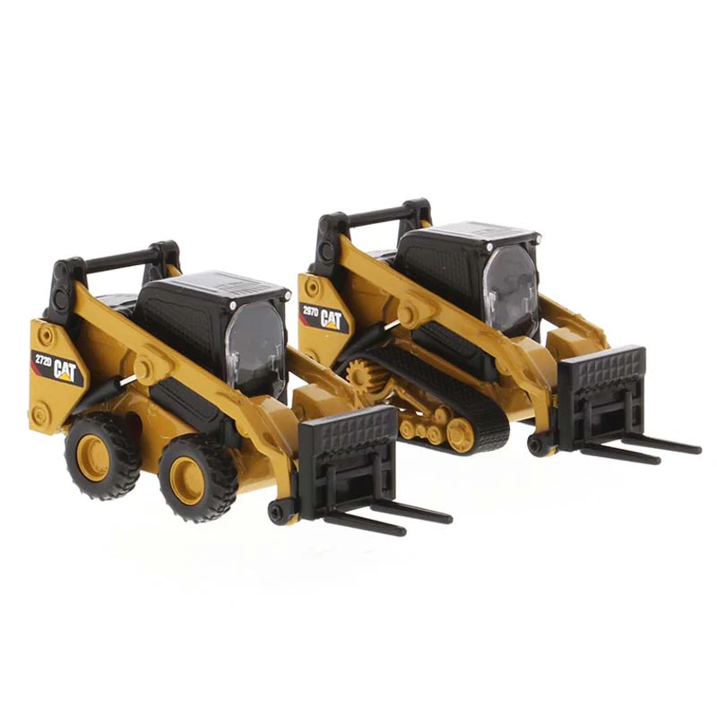 1/64 Caterpillar 272D2 Skid Steer Loader & 297D2 Compact Track Loader, Diecast Masters Play & Collect - Image 6