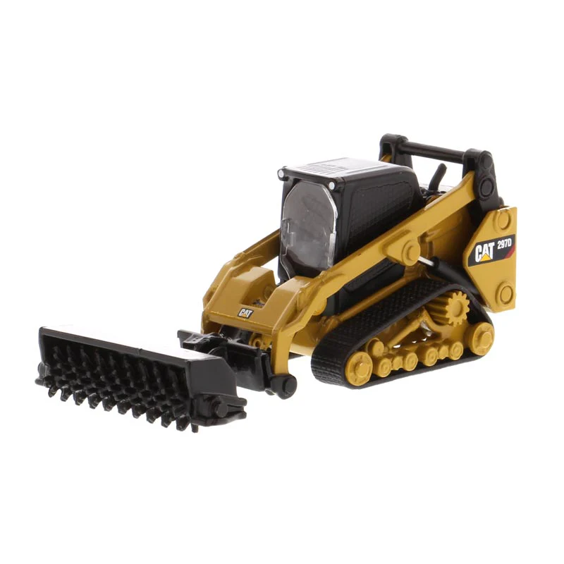 1/64 Caterpillar 272D2 Skid Steer Loader & 297D2 Compact Track Loader, Diecast Masters Play & Collect - Image 7