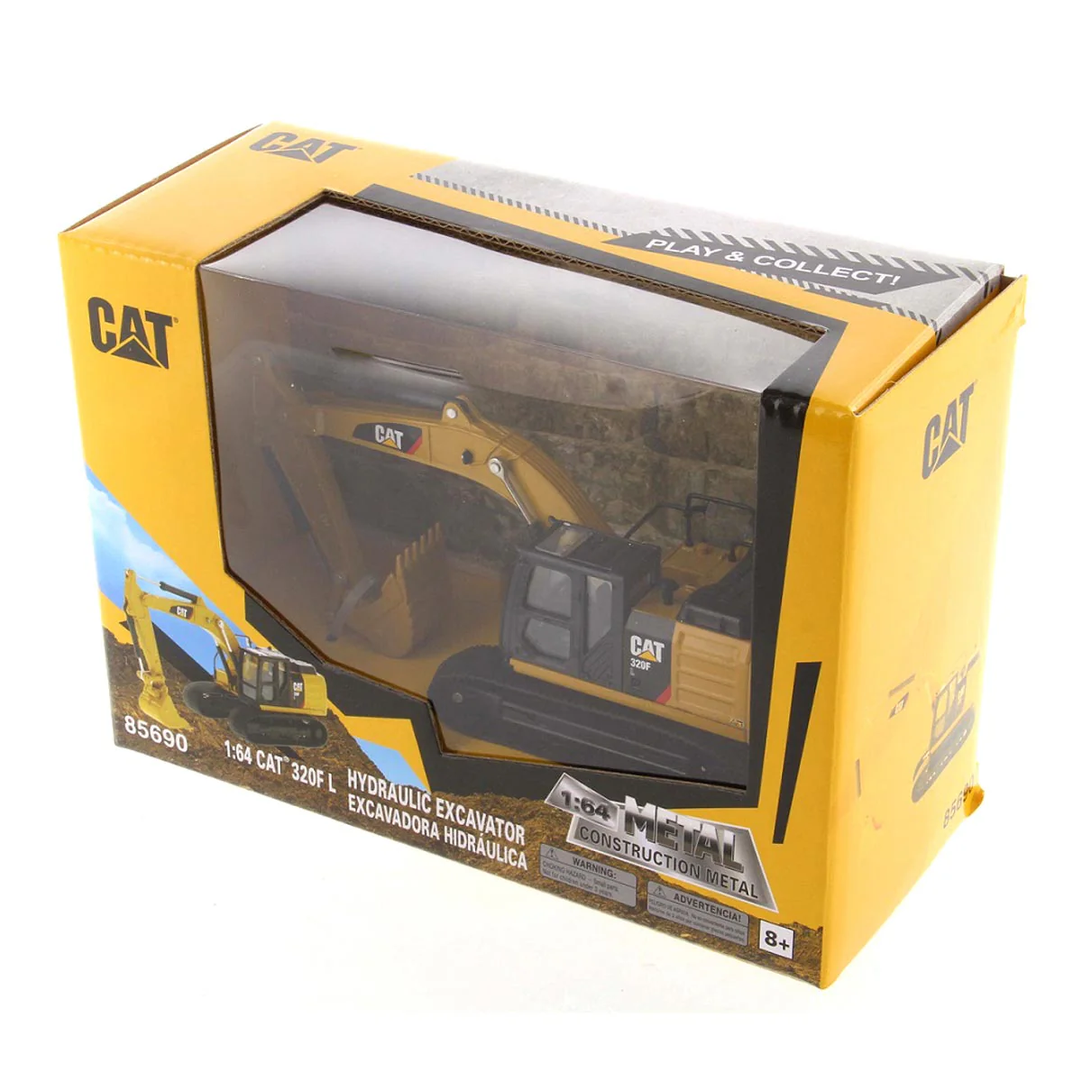 1/64 Caterpillar 320F L Hydraulic Excavator, Diecast Masters Play & Collect - Image 7