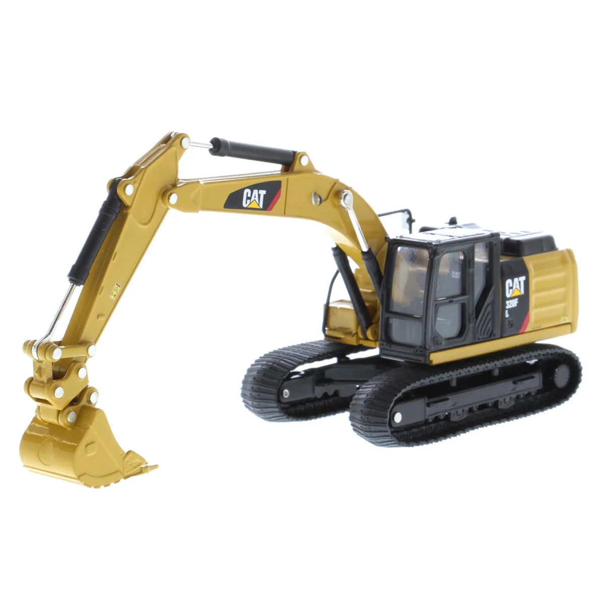 1/64 Caterpillar 320F L Hydraulic Excavator with 5 Work Tools, Diecast Masters Play & Collect - Image 5