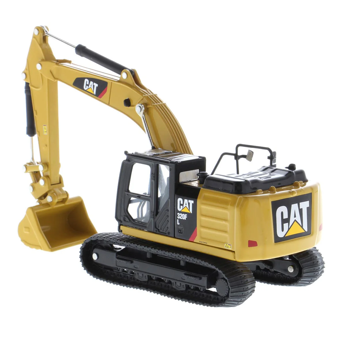 1/64 Caterpillar 320F L Hydraulic Excavator with 5 Work Tools, Diecast Masters Play & Collect - Image 8